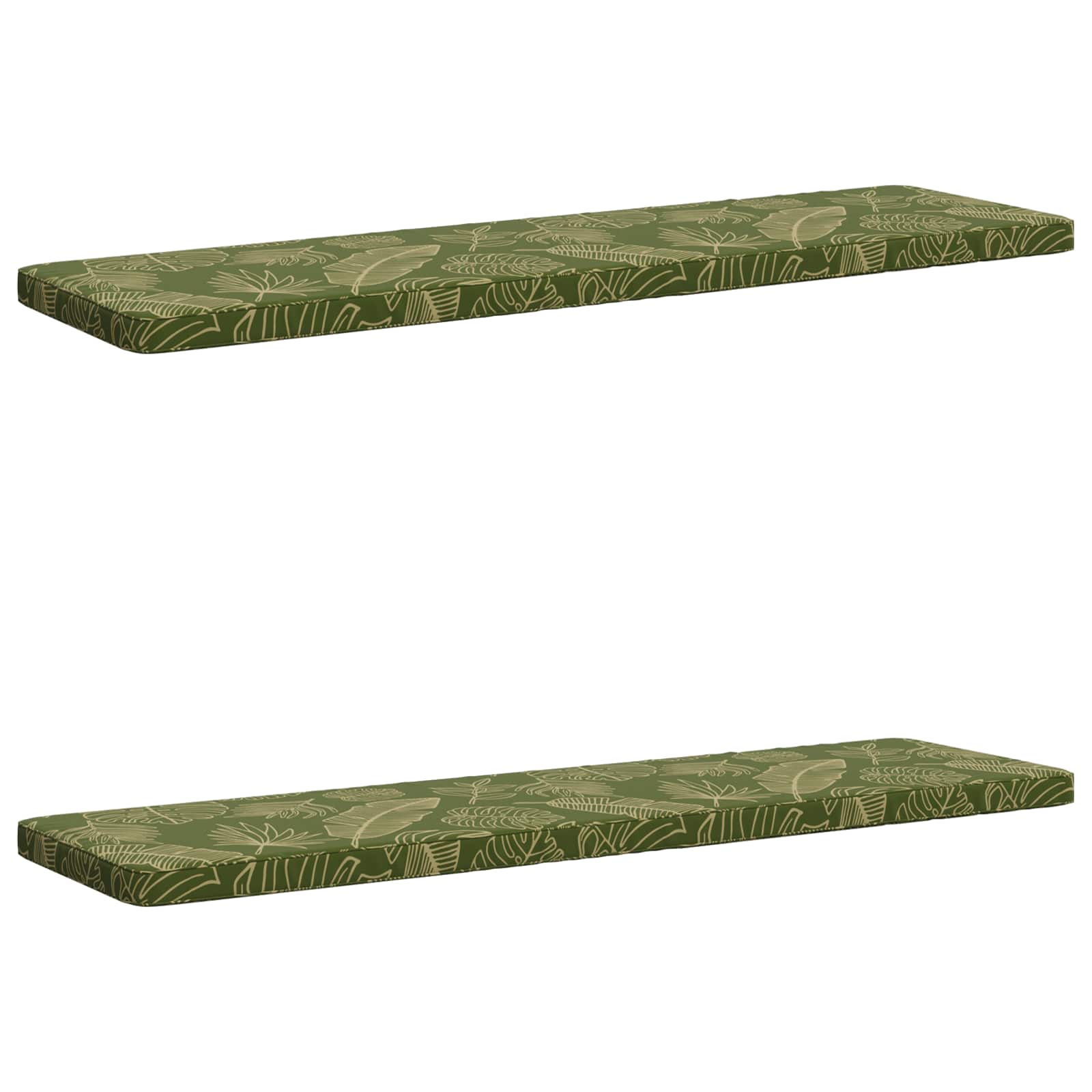 2-delige Bankkussens VUGHT 2 st 100% Polyester Bladontwerp image 1