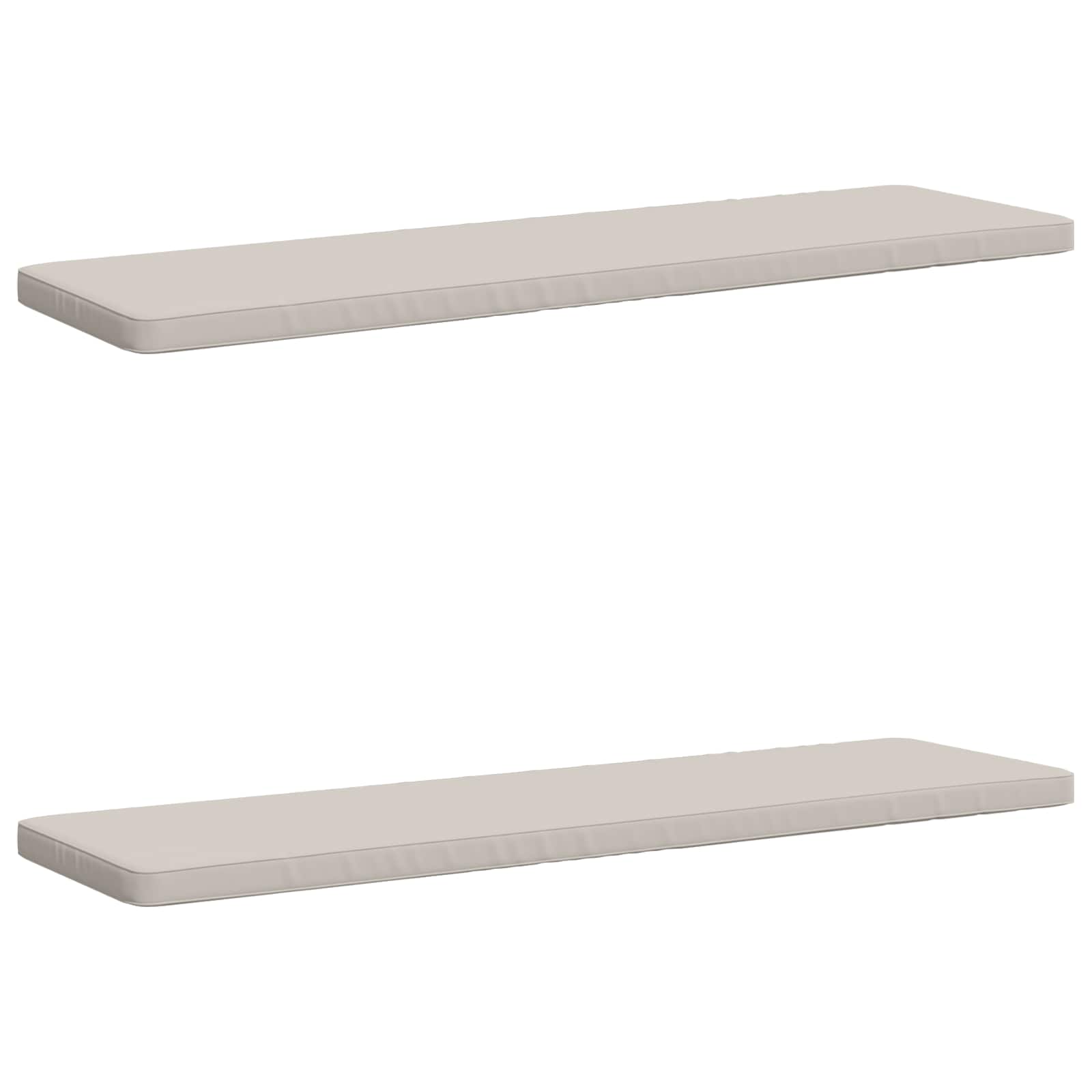 2-delige Bankkussens VUGHT 2 st 100% Polyester Wit image 1