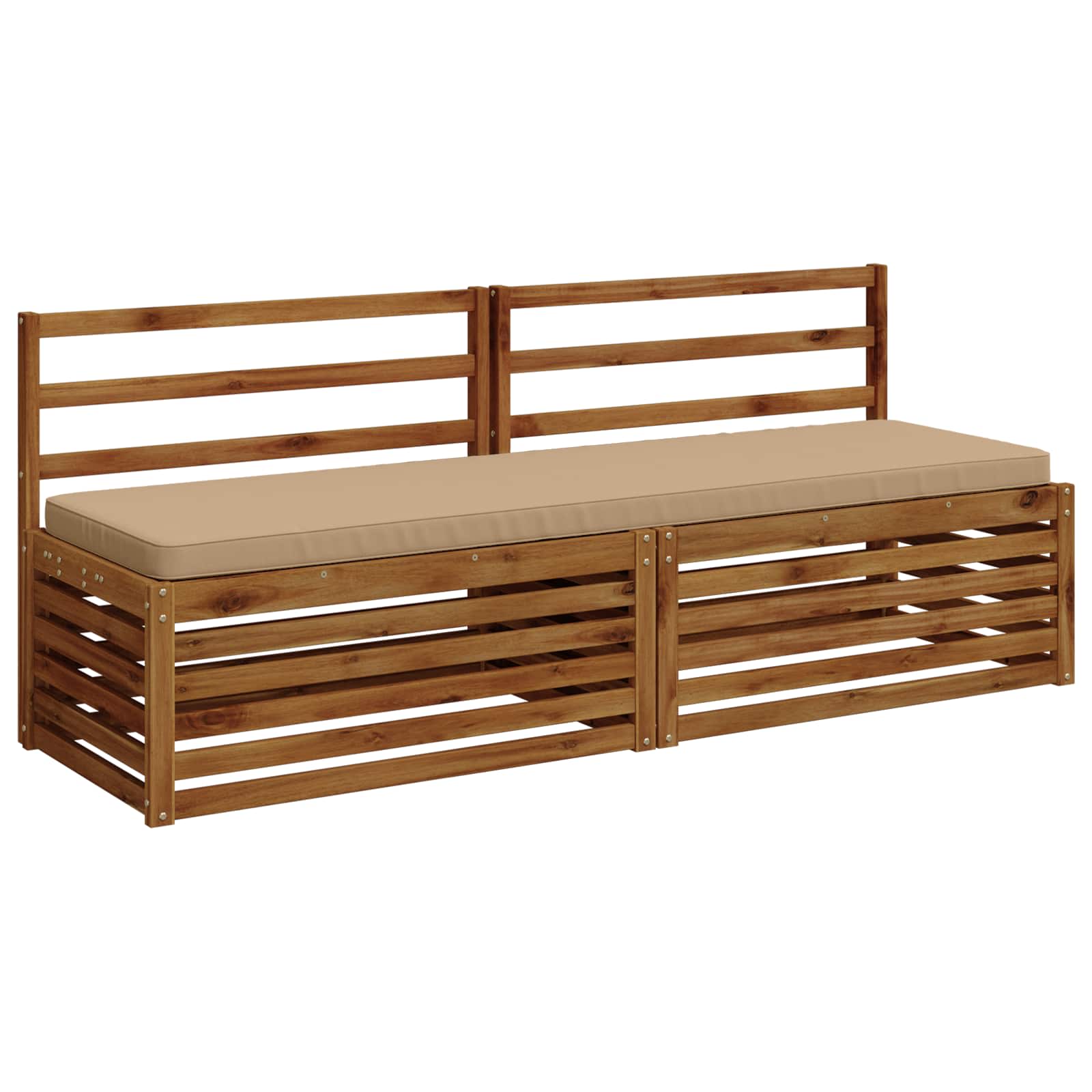 1-delig Bankkussen VUGHT 100% Polyester Zand 180 x 50 x 5 cm image 2