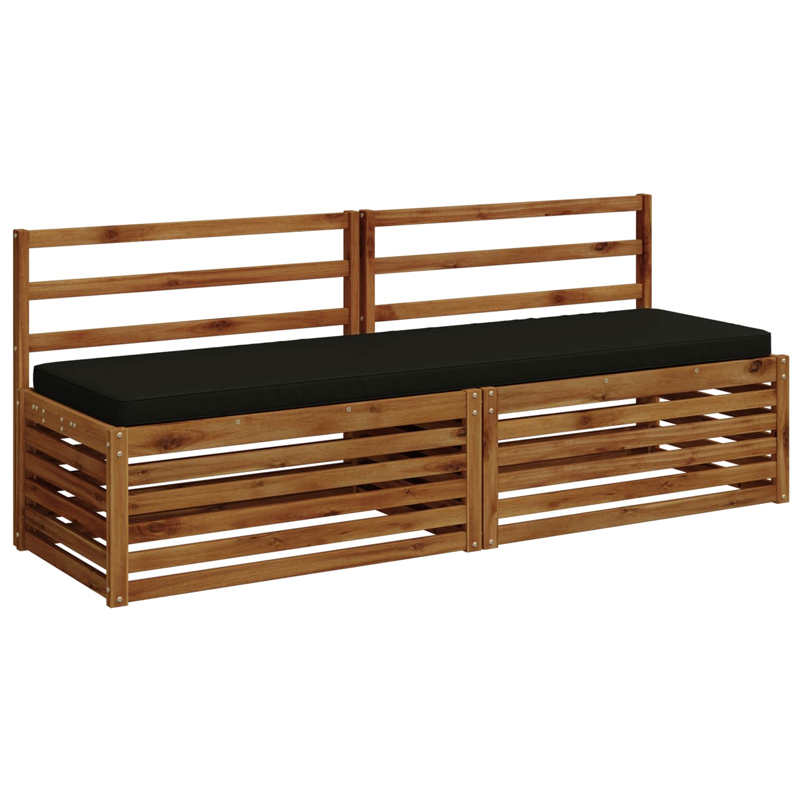 1-delig Bankkussen VUGHT 100% Polyester Zwart 180 x 50 x 5 cm image 3