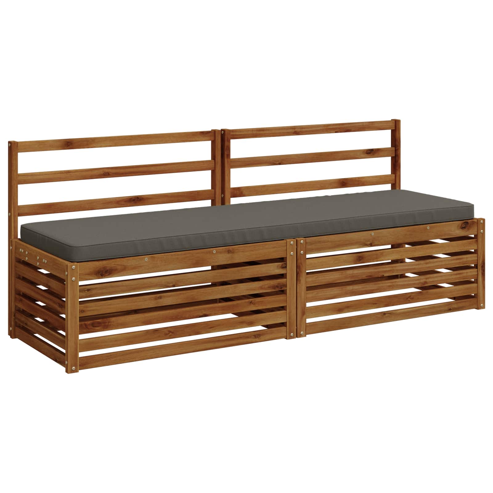 1-delig Bankkussen VUGHT 100% Polyester Grijs 180 x 50 x 5 cm image 3