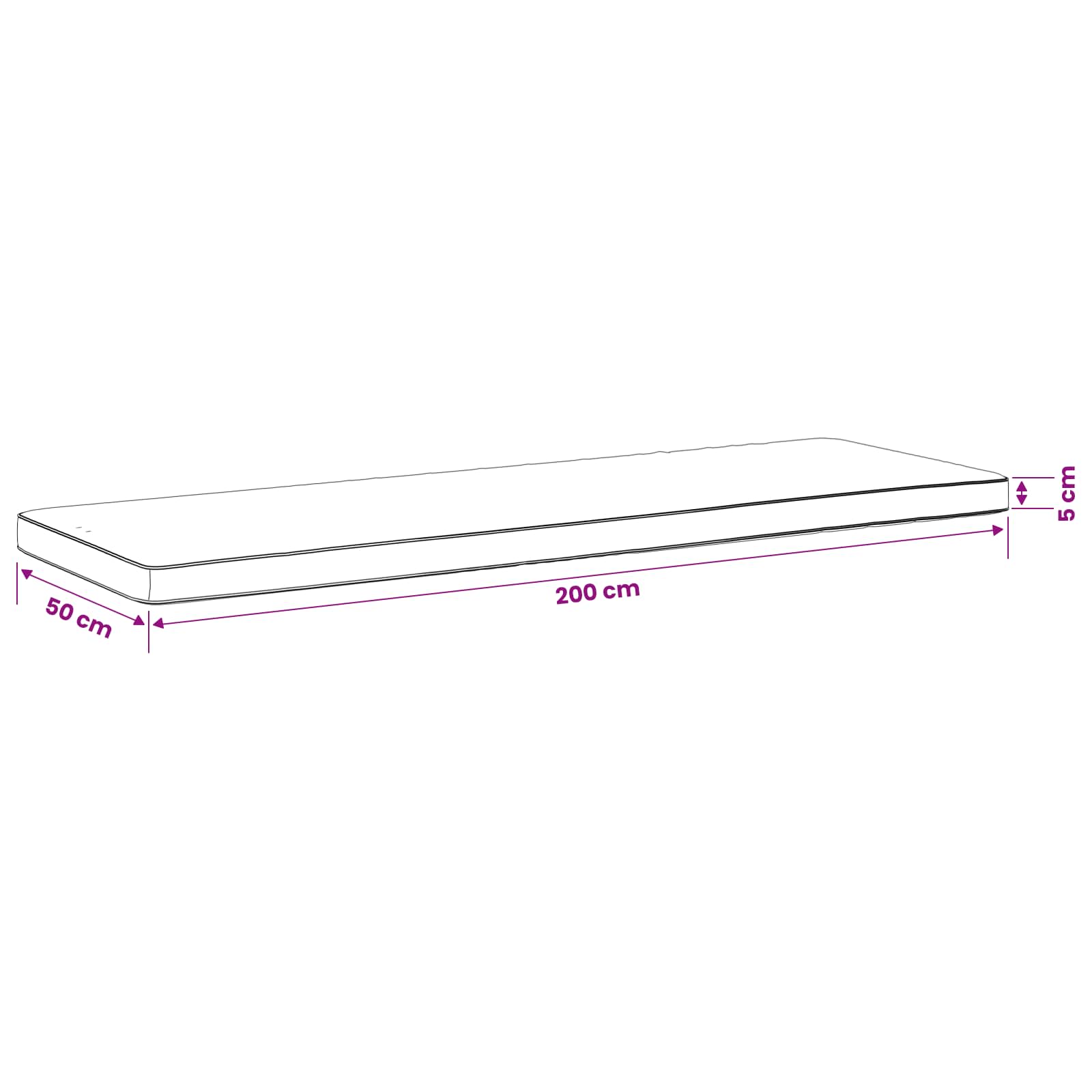 1-delig Bankkussen VUGHT 100% Polyester Zand 200 x 50 x 5 cm image 8
