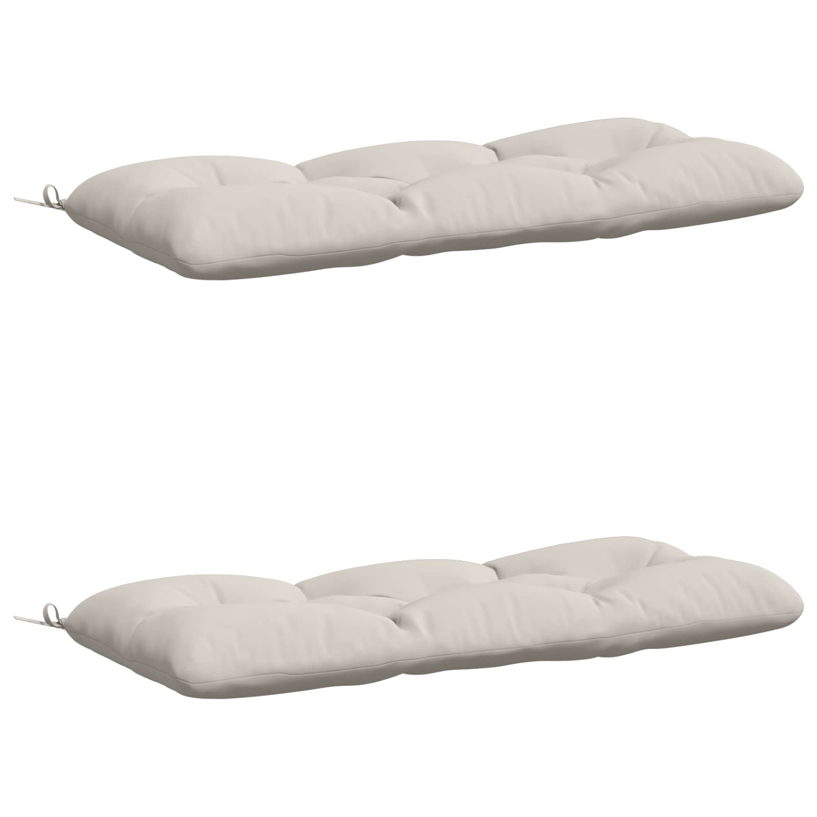 2-delige Bankkussens VIANEN 100% Polyester Wit 100 x 50 x 12 cm image 2