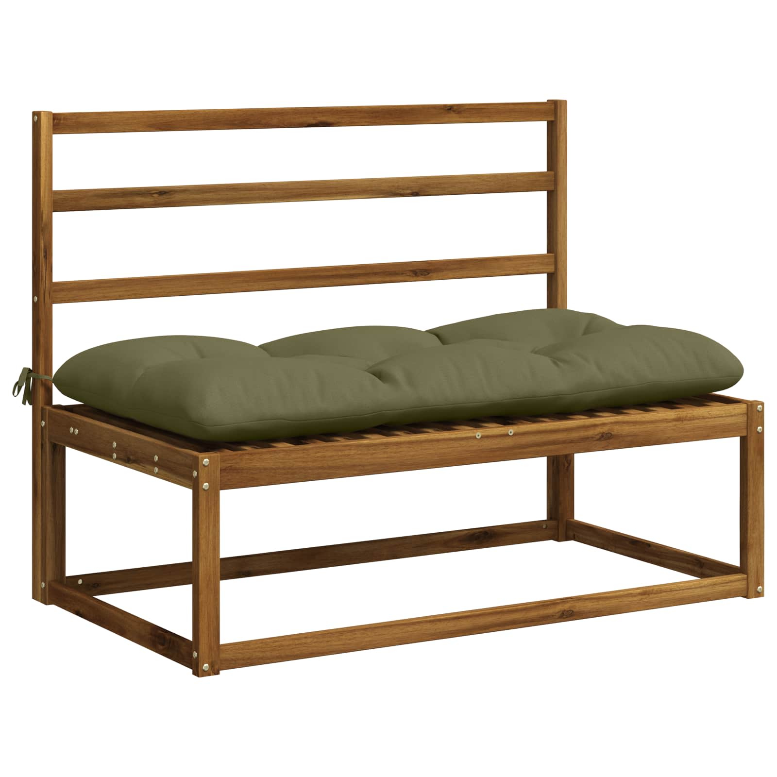 Bankkussen VIANEN 100% Polyester Olijfgroen 100 x 60 x 12 cm image 3