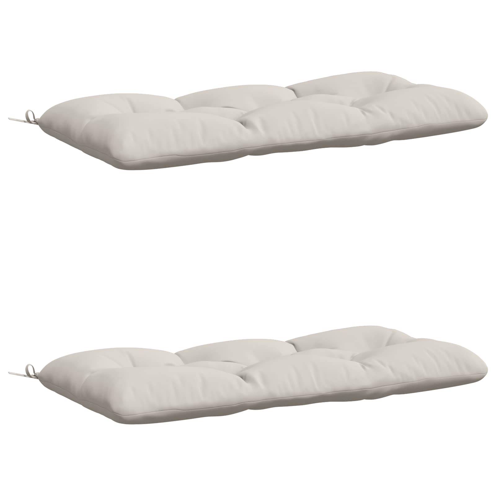 2-delige Bankkussens VIANEN 100% Polyester Wit 100 x 60 x 12 cm image 2