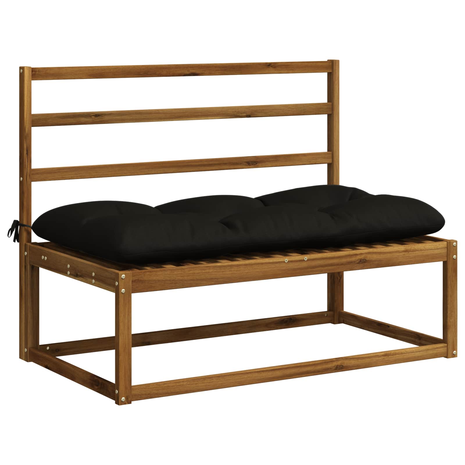 Bankkussen VIANEN 100% Polyester Zwart 100 x 60 x 12 cm image 3