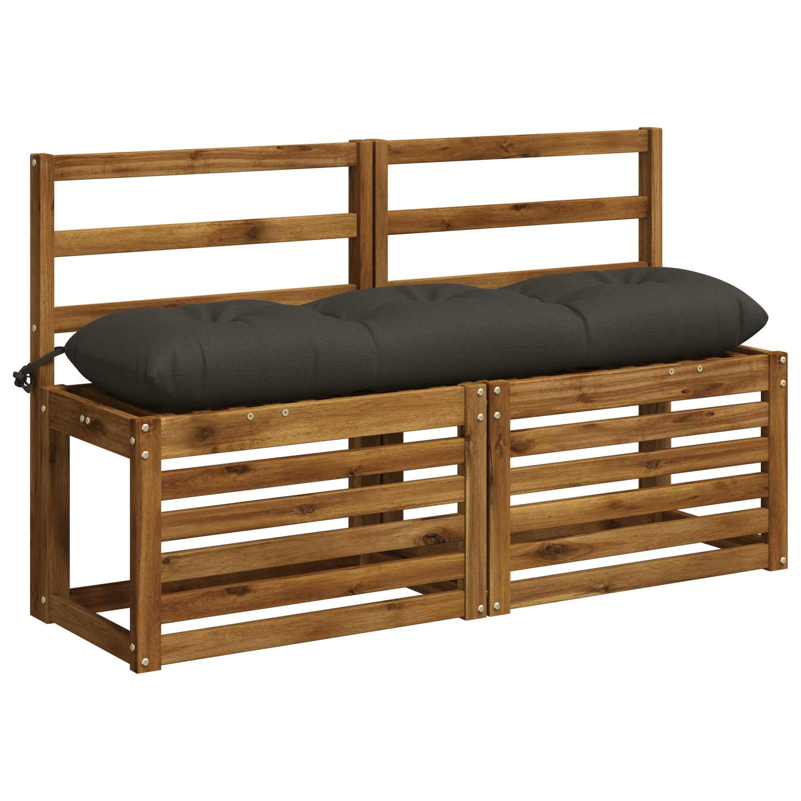 Bankkussen VIANEN 100% Polyester Antraciet 110 x 30 x 12 cm image 3