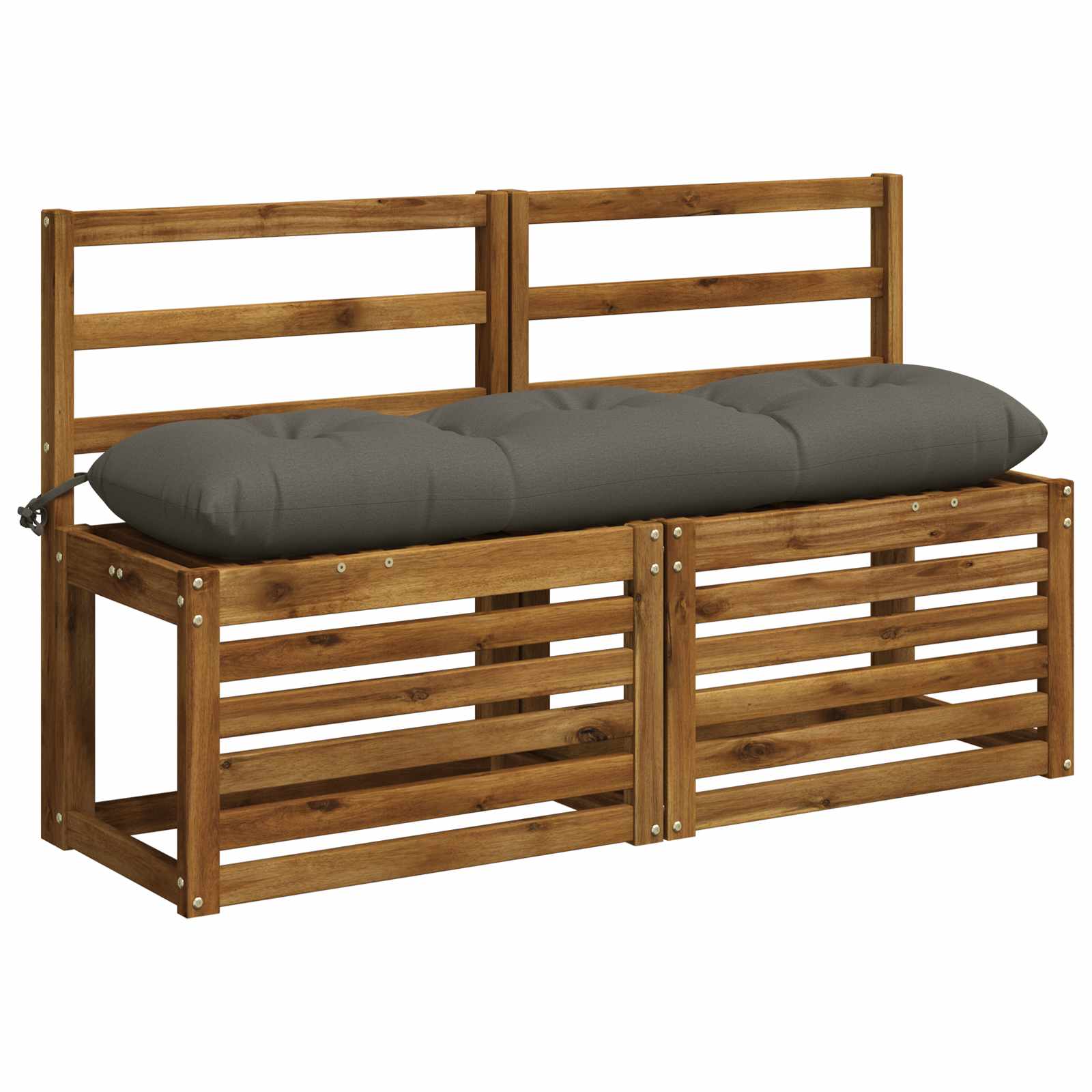 Bankkussen VIANEN 100% Polyester Grijs 110 x 30 x 12 cm image 3