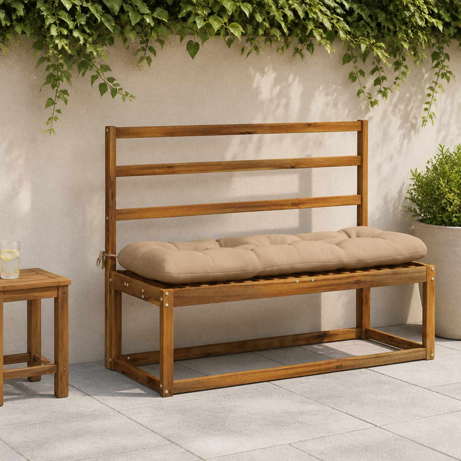 Bankkussen VIANEN 100% Polyester Zand 110 x 40 x 12 cm image 1