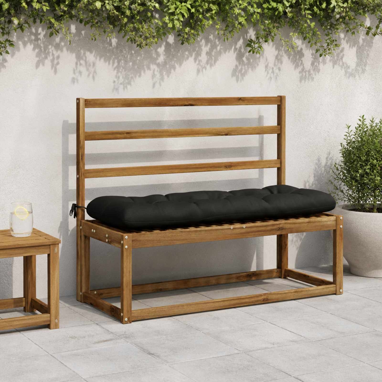 Bankkussen VIANEN 100% Polyester Zwart 110 x 40 x 12 cm image 1