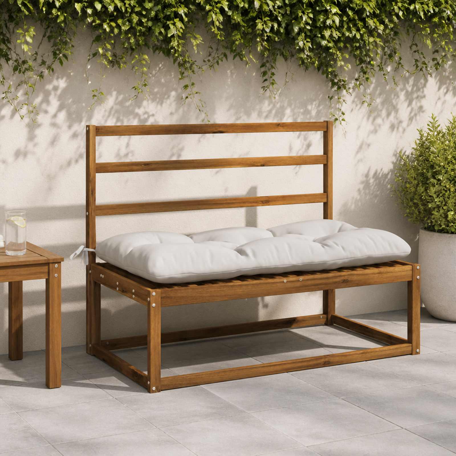 2-delige Bankkussens VIANEN 100% Polyester Wit 100 x 60 x 12 cm image 1