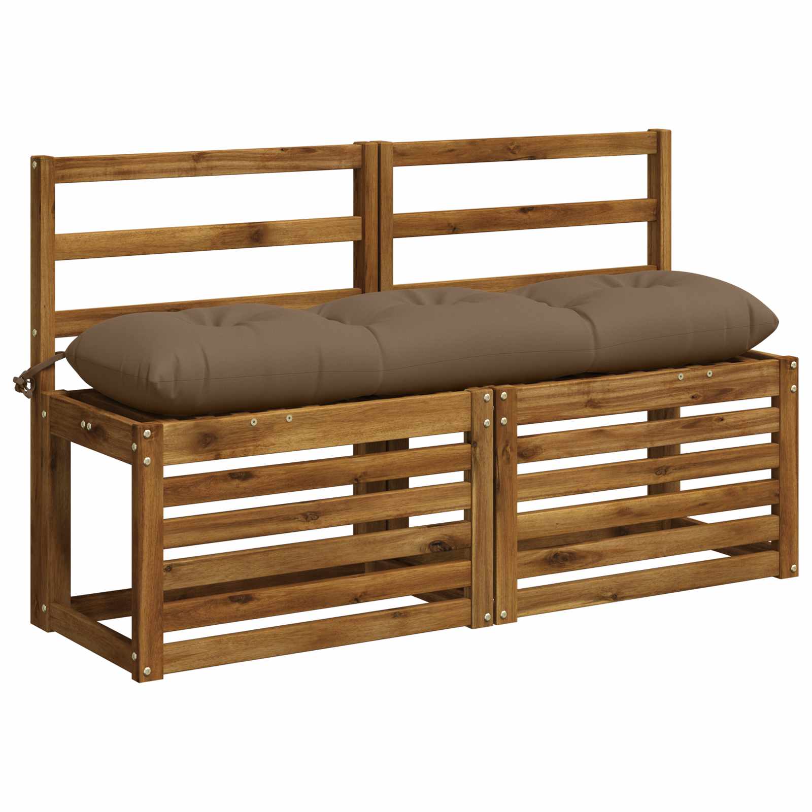 2-delige Bankkussens VIANEN 100% Polyester Taupe image 3