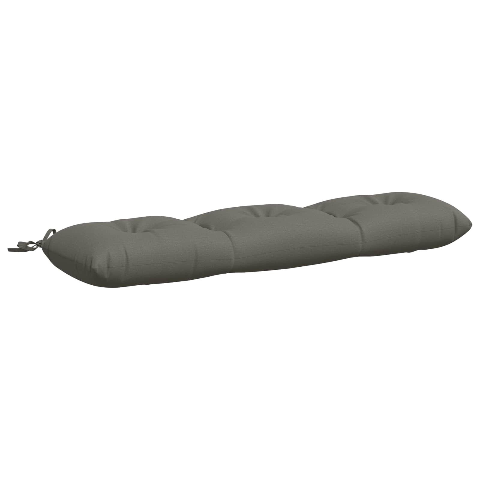 vidaXL Vankúš na lavičku VIANEN 100% polyester Sivá 130 x 30 x 12 cm