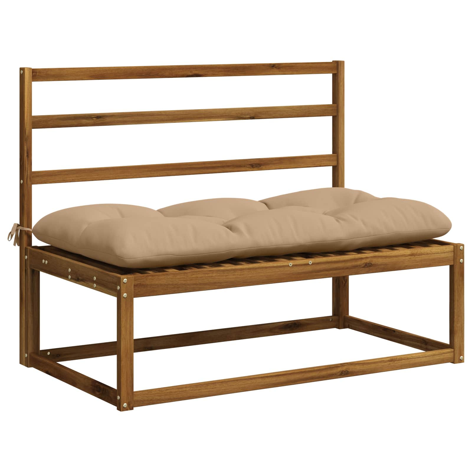 Bankkussen VIANEN 100% Polyester Zand 130 x 60 x 12 cm image 3