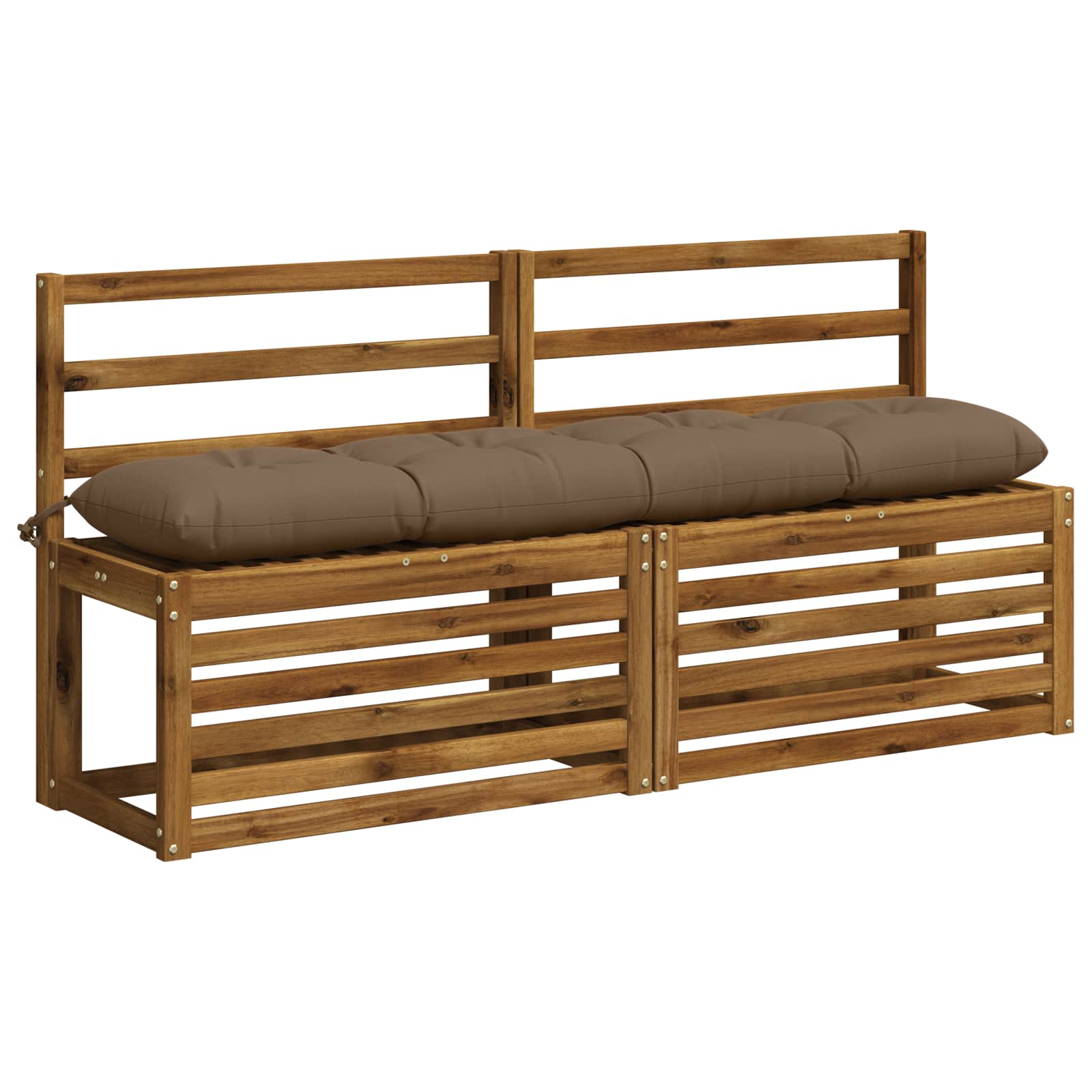 Bankkussen VIANEN 100% Polyester Taupe 140 x 30 x 12 cm image 3