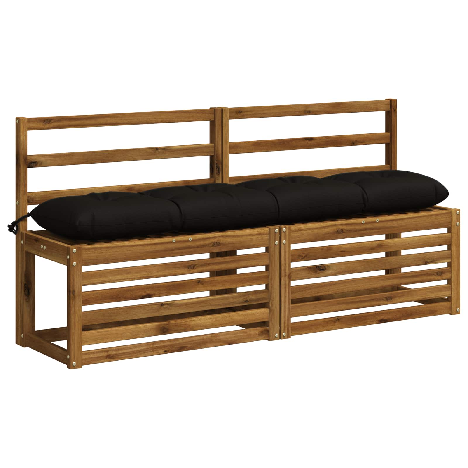 Bankkussen VIANEN 100% Polyester Zwart 140 x 30 x 12 cm image 3