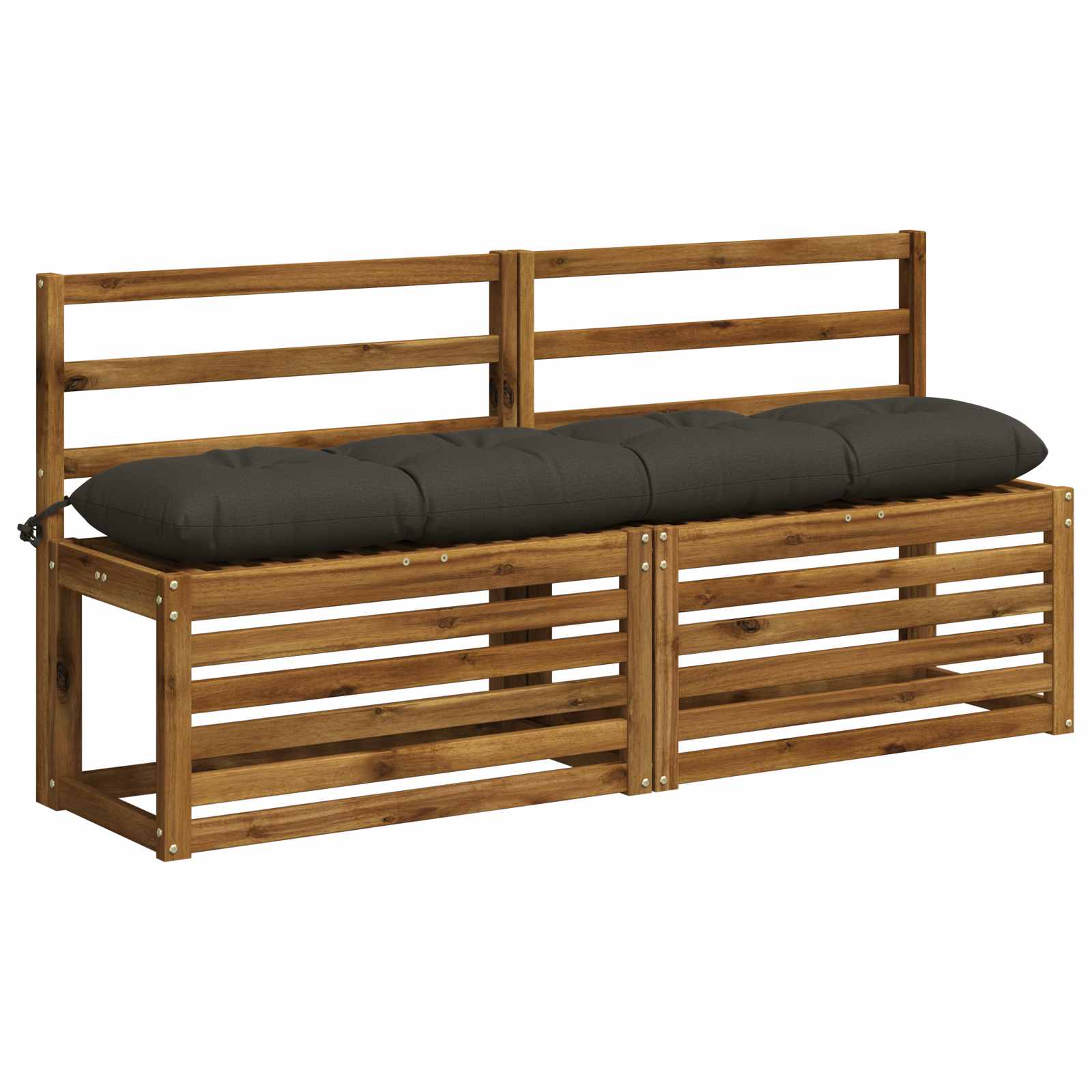 Bankkussen VIANEN 100% Polyester Antraciet 140 x 30 x 12 cm image 3