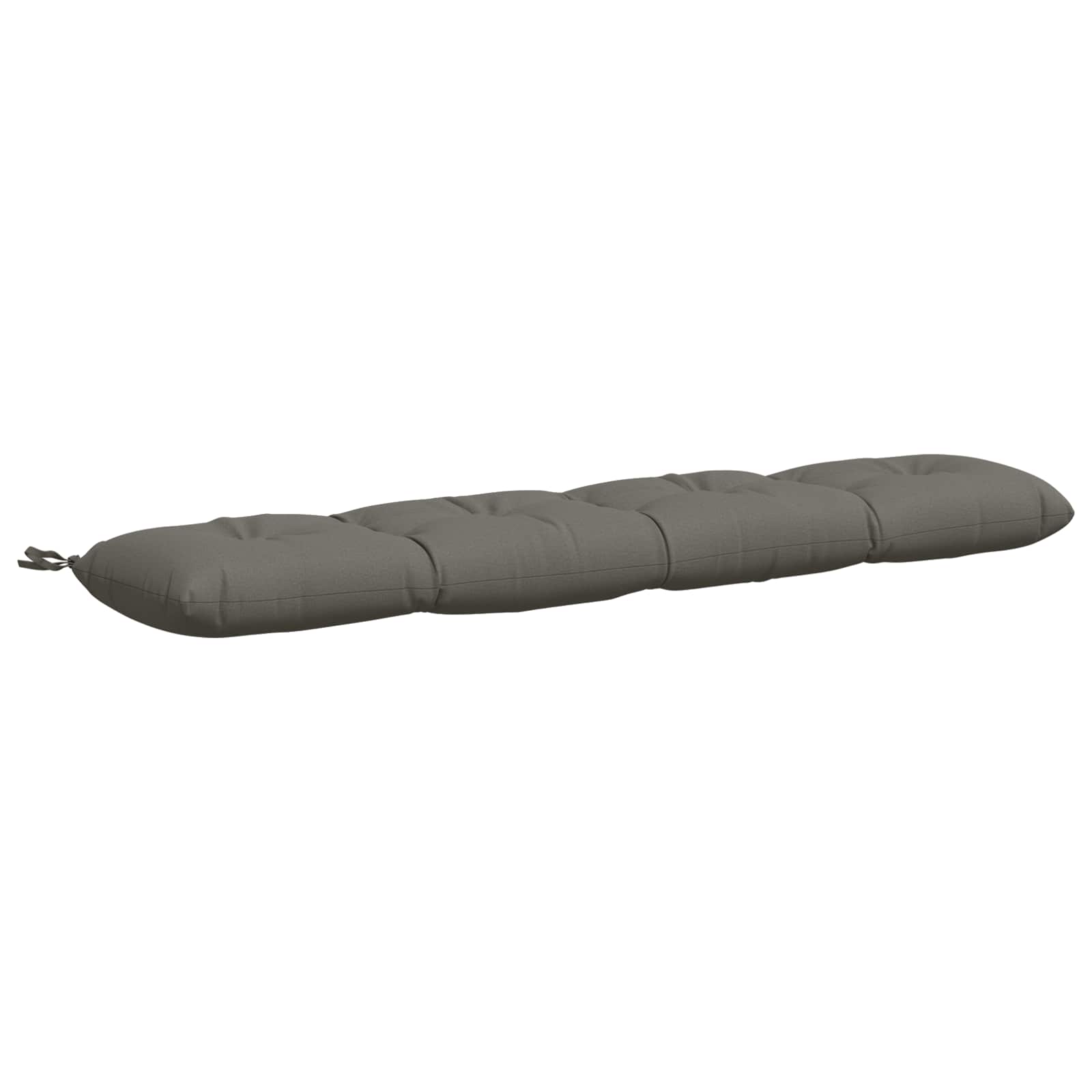 vidaXL Vankúš na lavičku VIANEN 100% polyester Sivá 140 x 30 x 12 cm