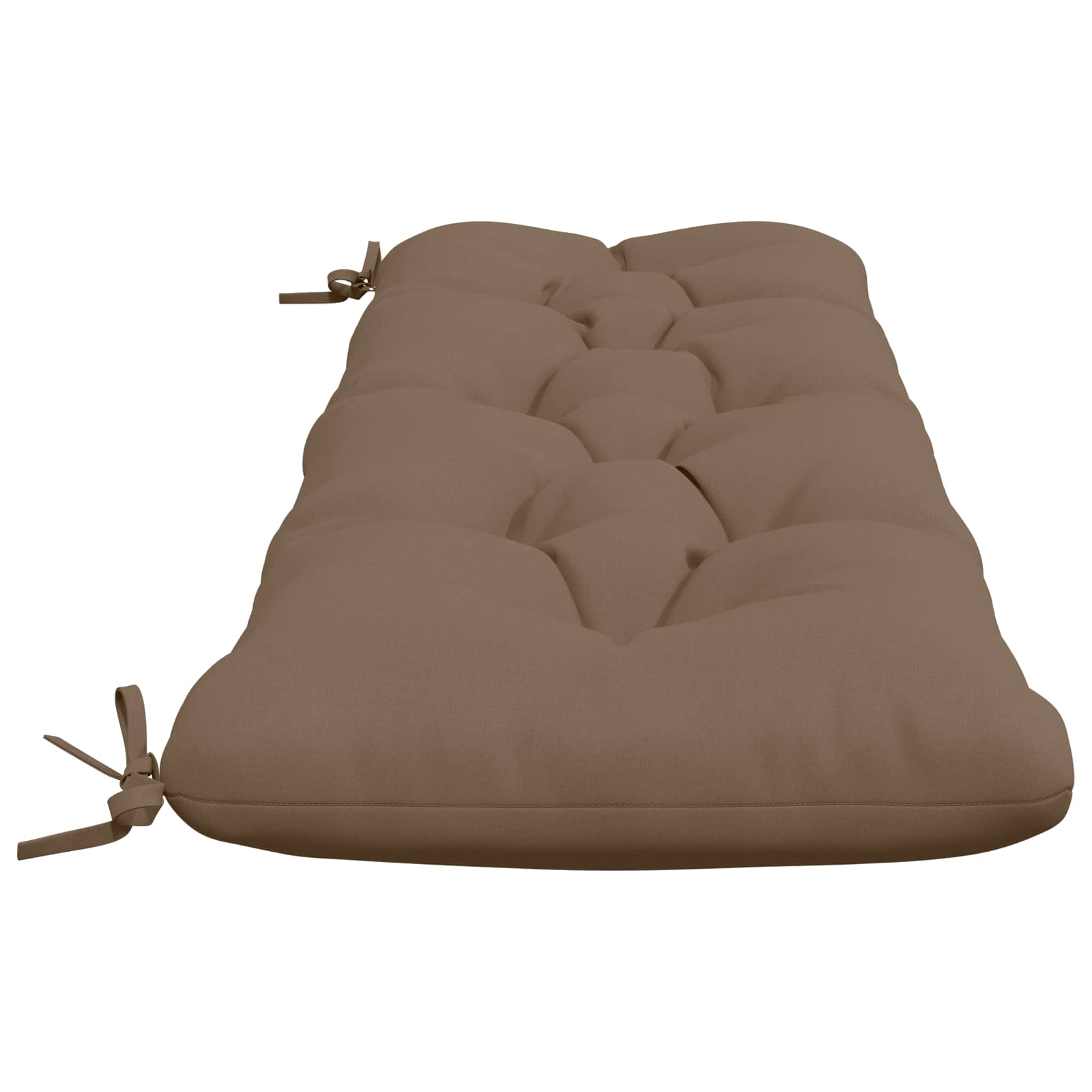 vidaXL Bank Kussens VIANEN 2 st 100% Polyester Taupe 140 x 40 x 12 cm, foto 4