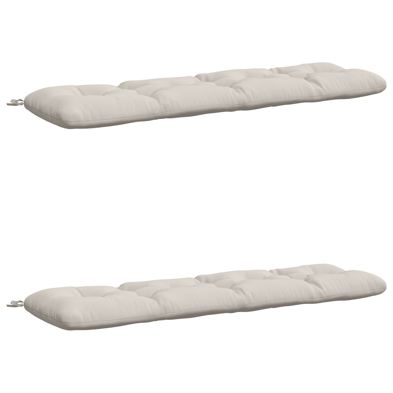 vidaXL Vankúše na lavičku VIANEN 2 ks 100% polyester Biela