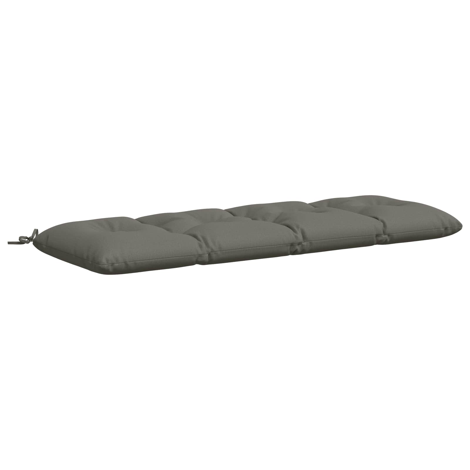 vidaXL Vankúš na lavičku VIANEN 100% polyester Sivá 140 x 50 x 12 cm