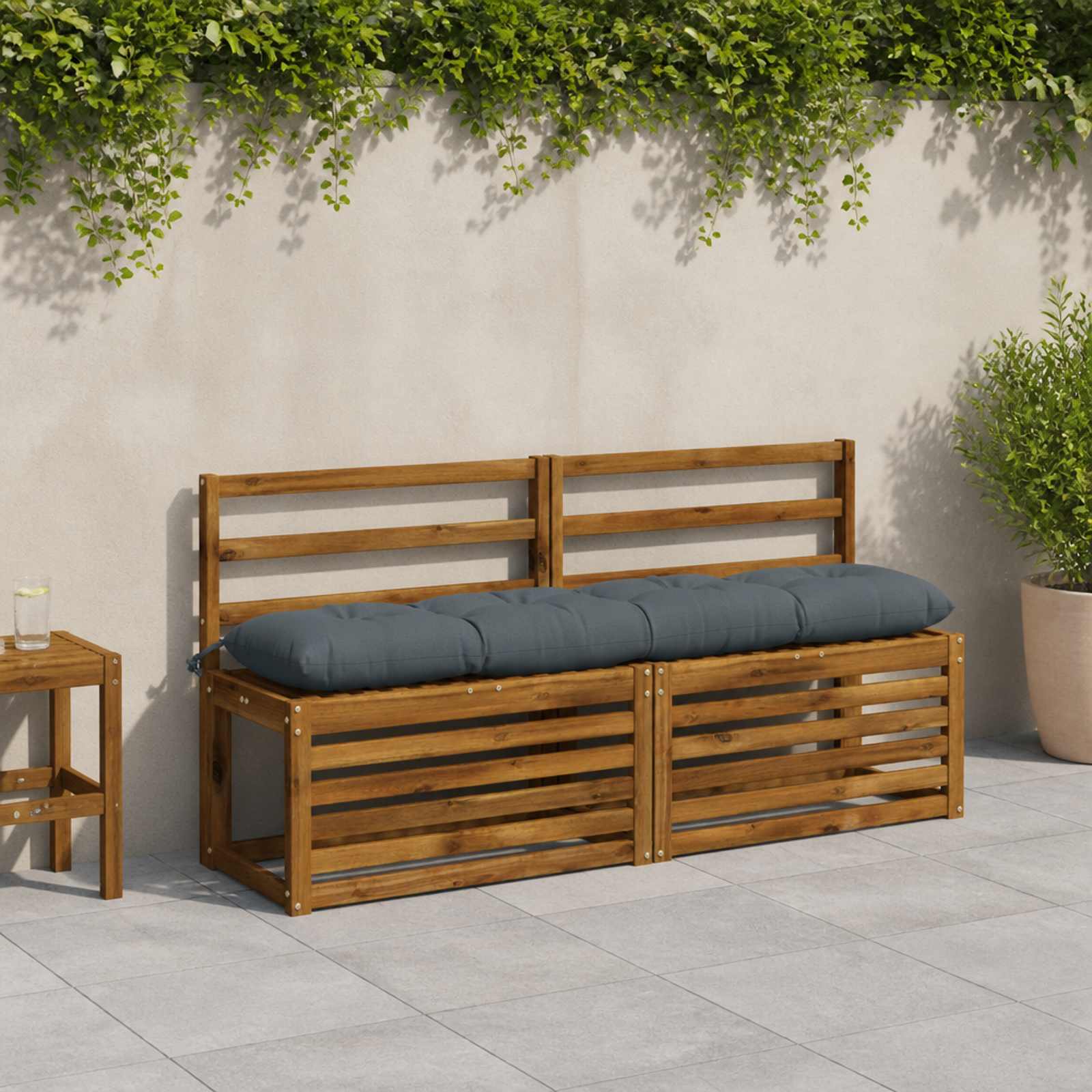 Bankkussen VIANEN 100% Polyester Blauw 140 x 30 x 12 cm image 1