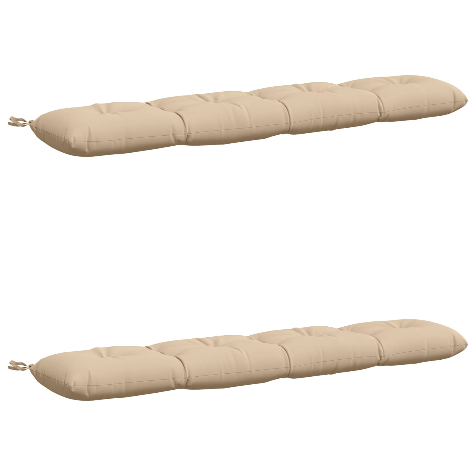 vidaXL Vankúše na lavičku VIANEN 2 ks 100% polyester Krémová