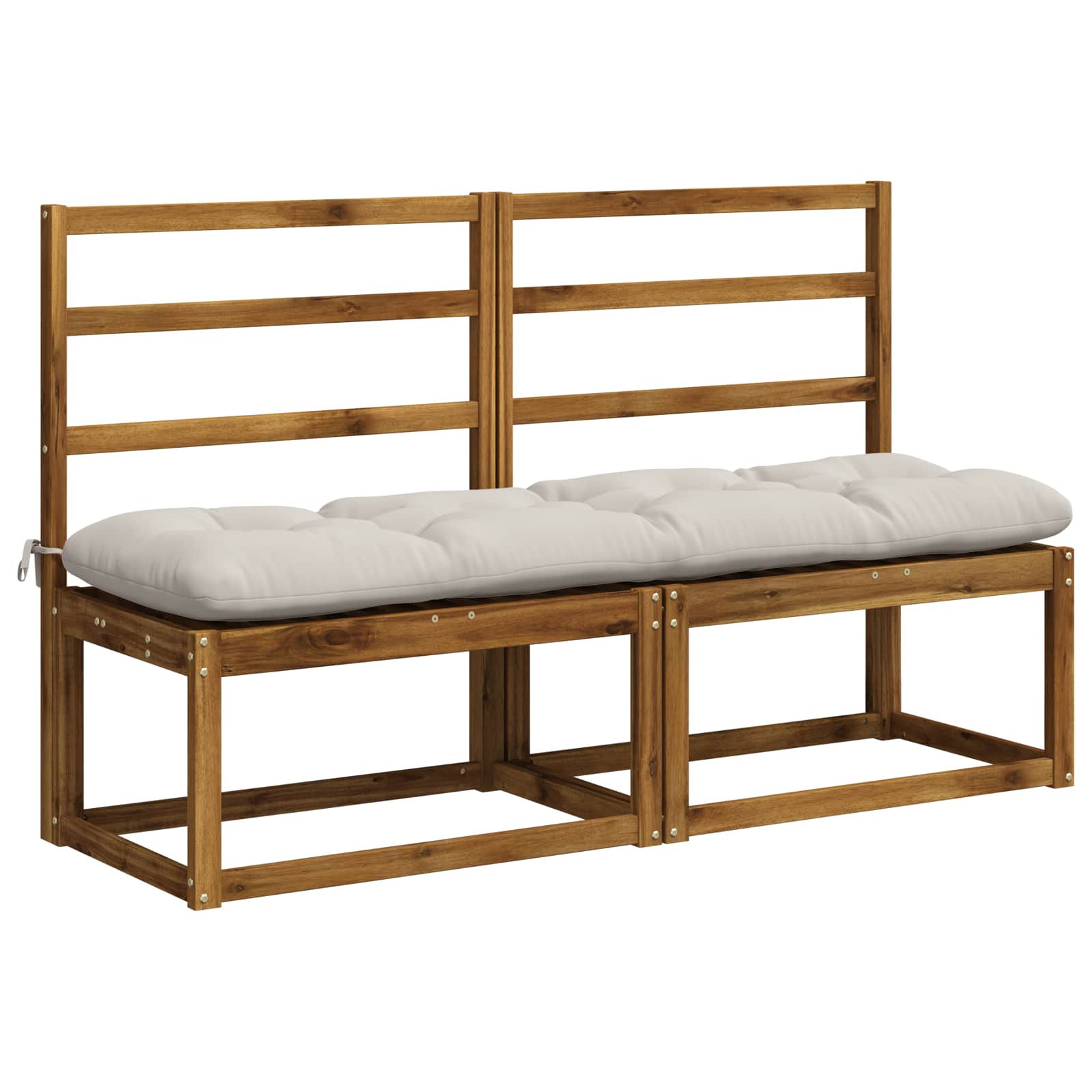 Blazina za klop VIANEN 100% poliester Bela 150 x 40 x 12 cm