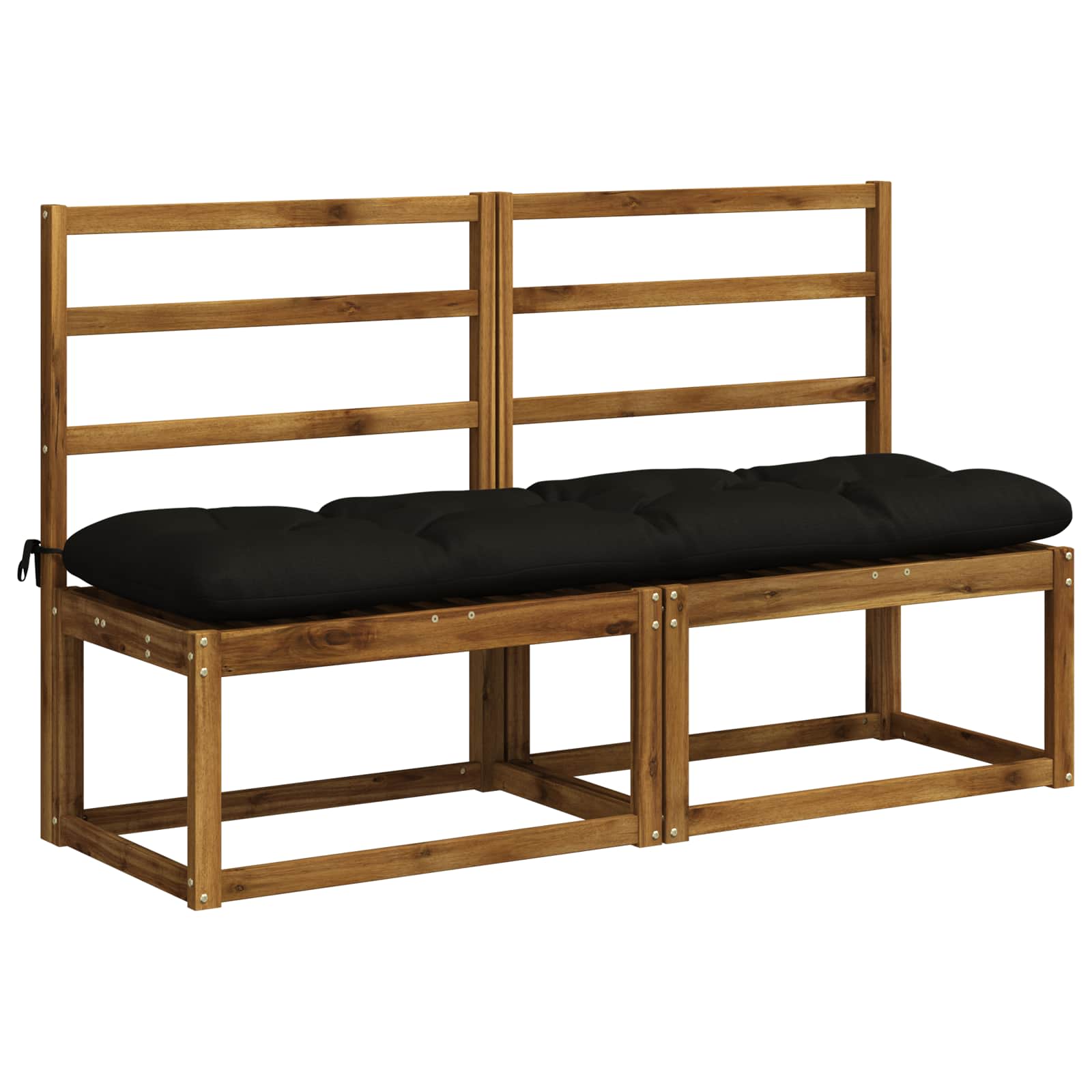 Blazina za klop VIANEN 100% poliester Črna 150 x 40 x 12 cm