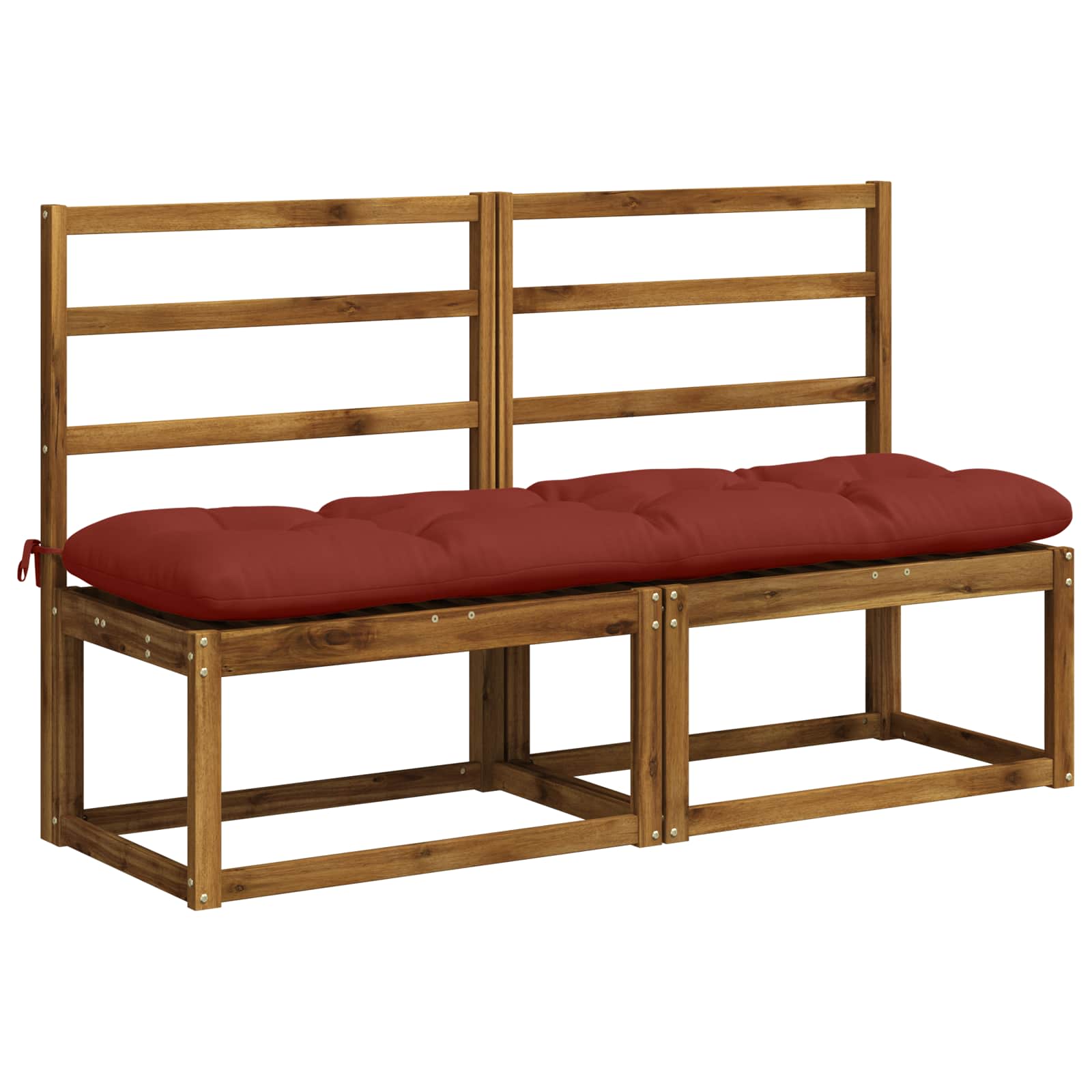 Blazina za klop VIANEN 100% poliester Rdeča 150 x 40 x 12 cm