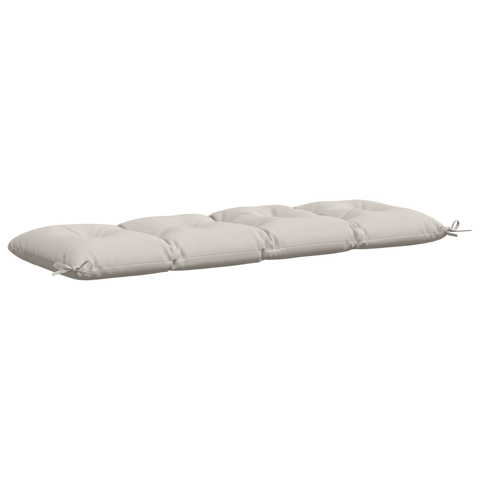 Blazina za klop VIANEN 100% poliester Bela 150 x 50 x 12 cm