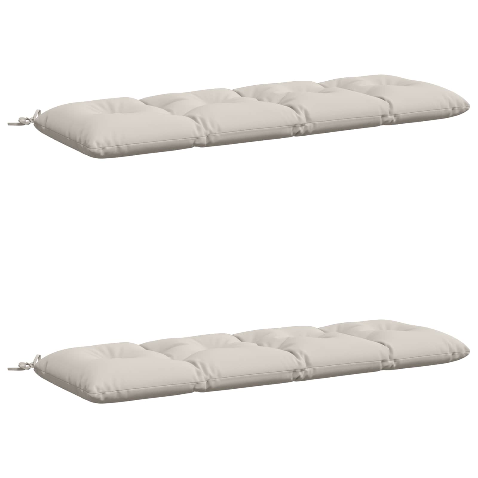 vidaXL Vankúše na lavičku VIANEN 2 ks 100% polyester Biela