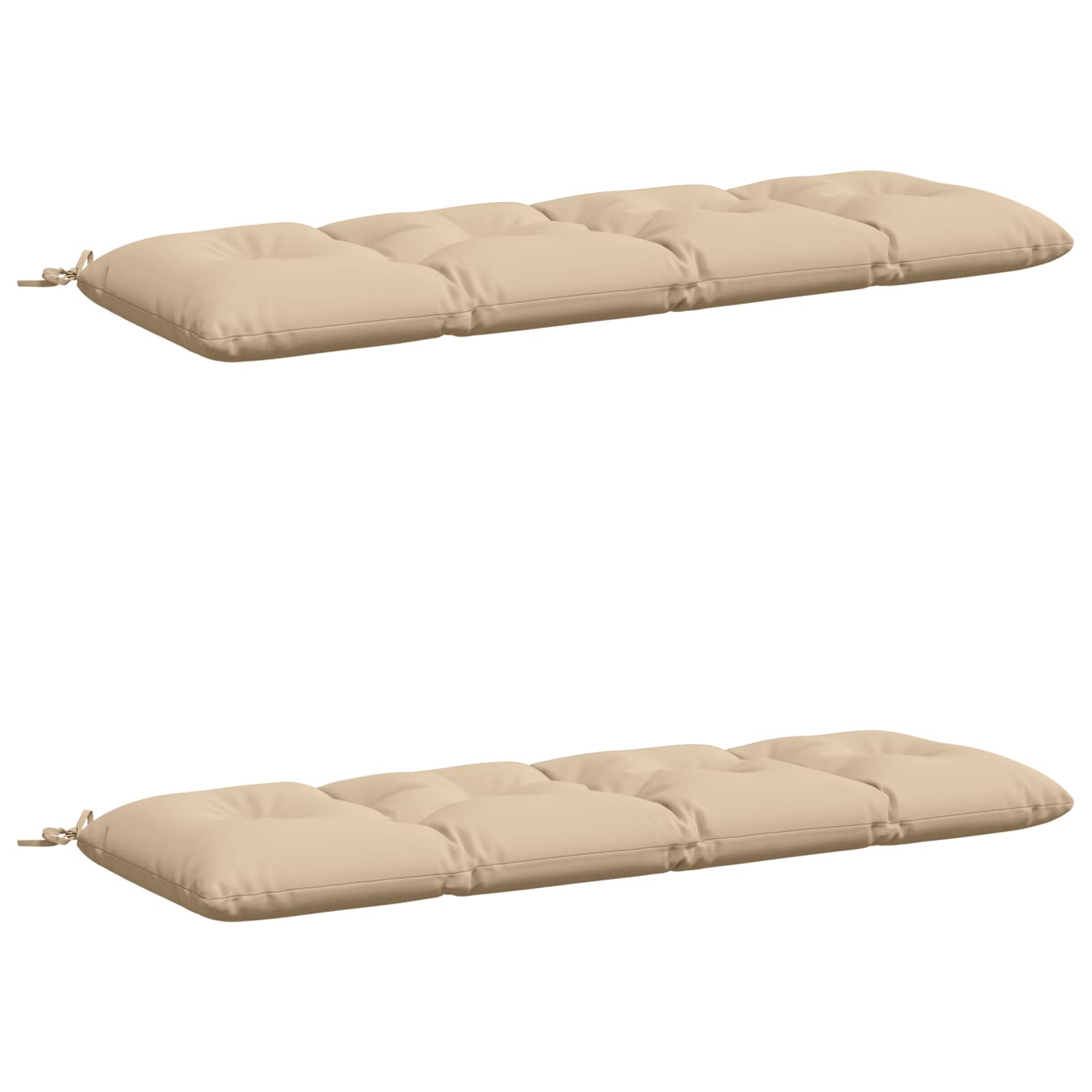 vidaXL Vankúše na lavičku VIANEN 2 ks 100% polyester Krémová