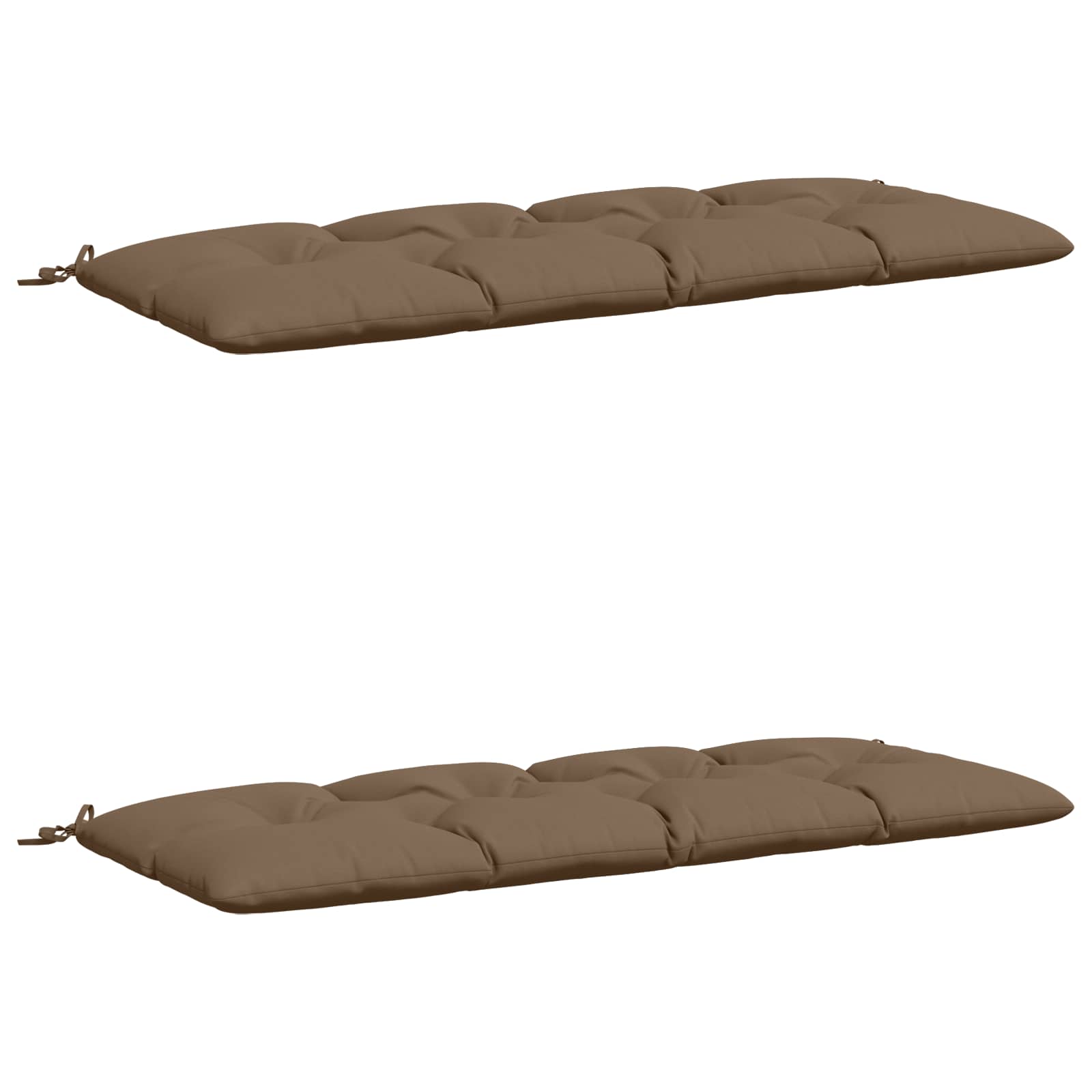 2-delige Bankkussens VIANEN 100% Polyester Taupe