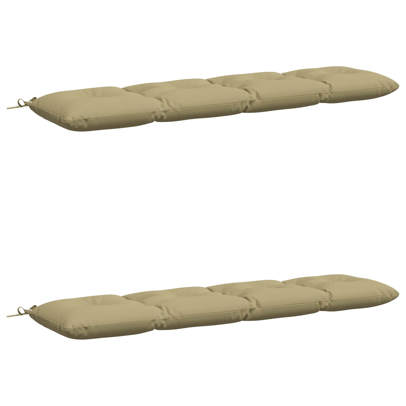 Blazine za klopi VIANEN 2 kos 100% poliester Svetlo zelena