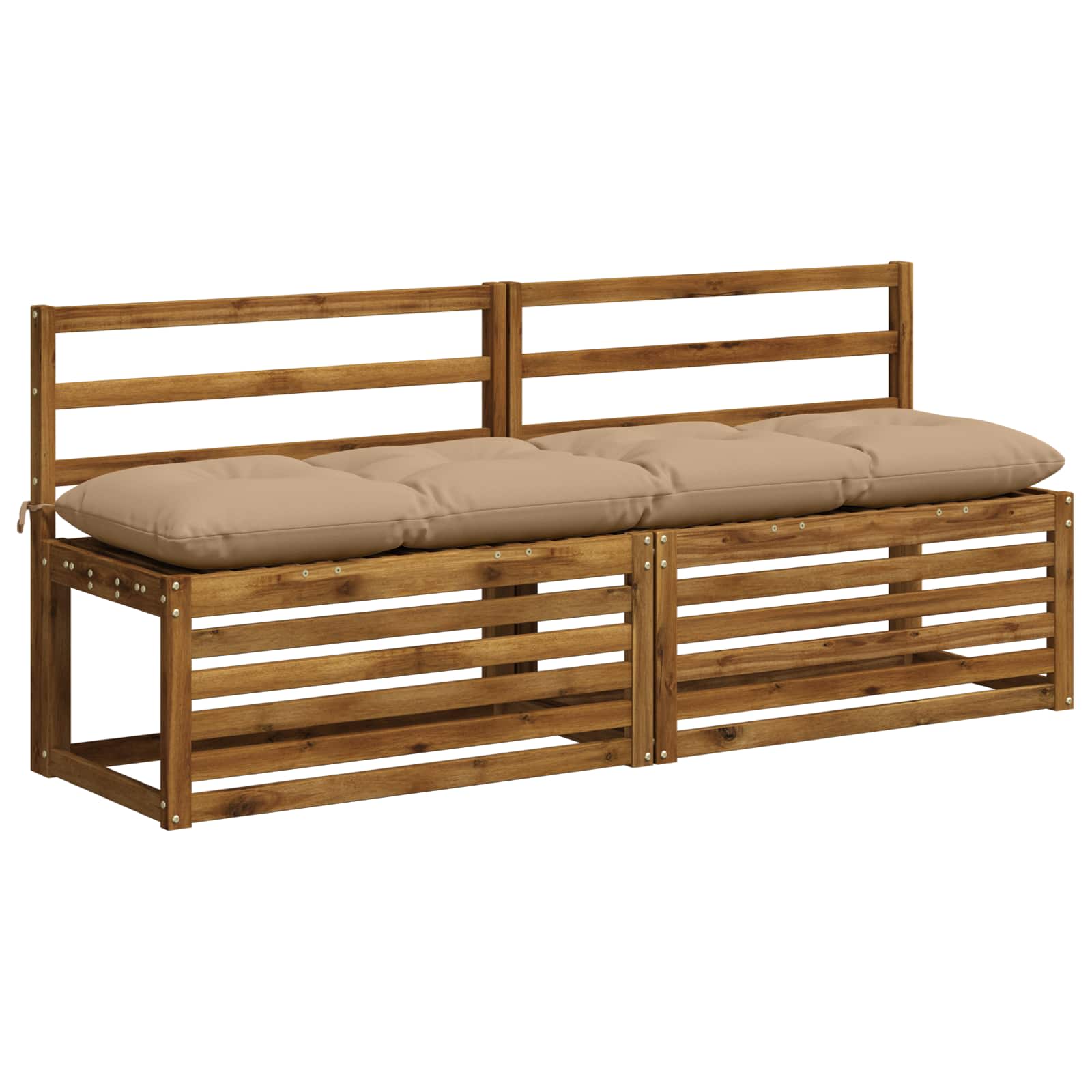 Bankkussen VIANEN 100% Polyester Zand 160 x 40 x 12 cm