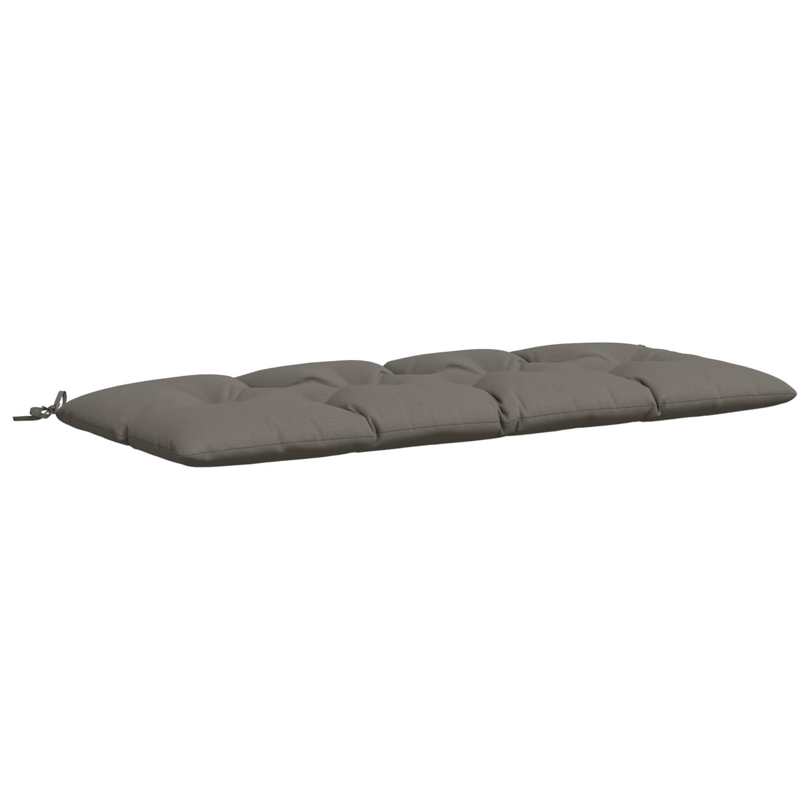 vidaXL Vankúš na lavičku VIANEN 100% polyester Sivá 160 x 60 x 12 cm