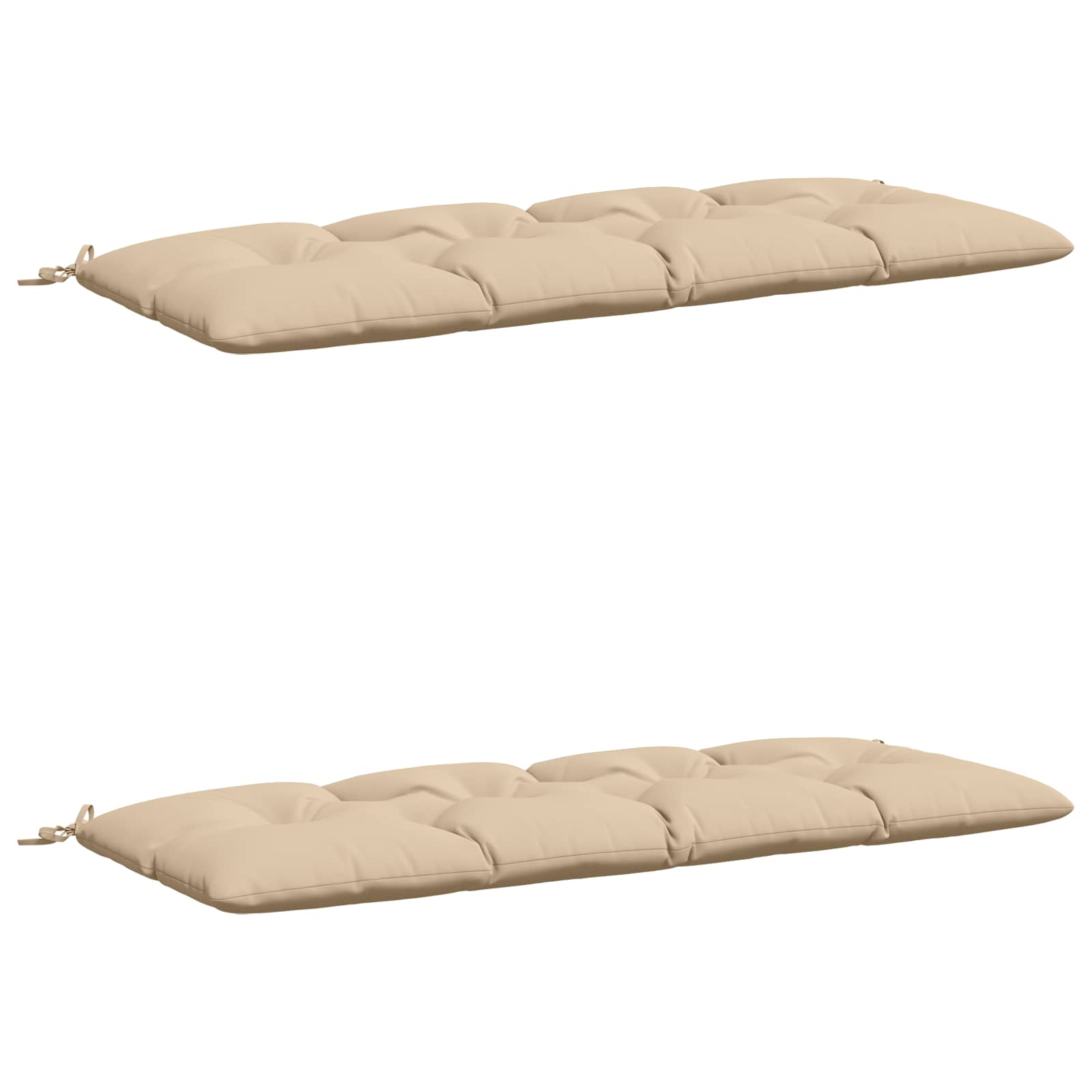vidaXL Vankúše na lavičku VIANEN 2 ks 100% polyester Krémová