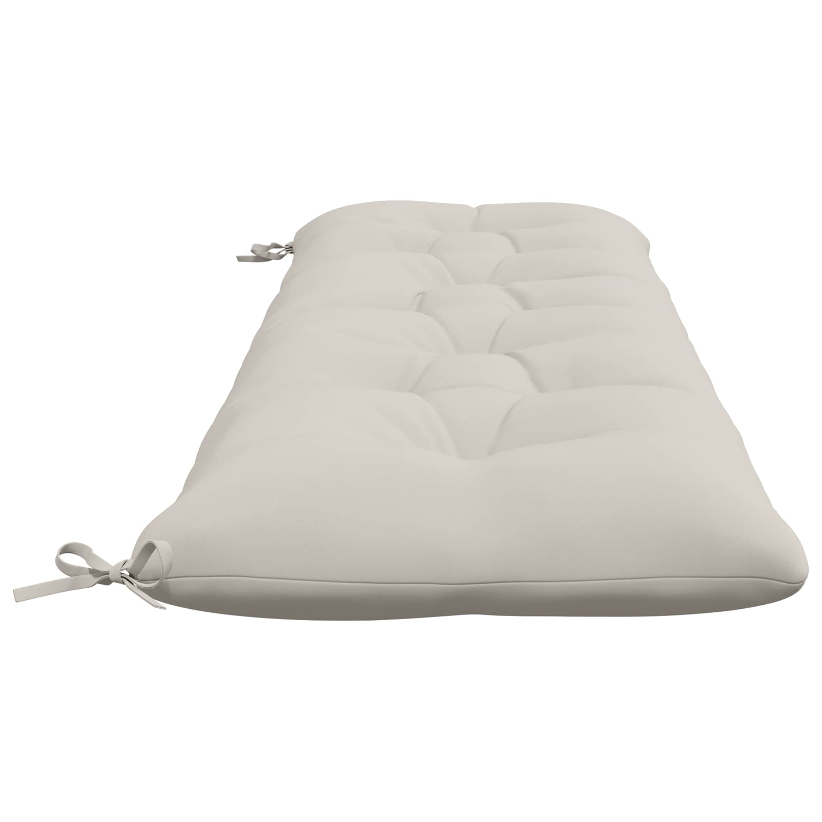 vidaXL Bank Kussens VIANEN 2 st 100% Polyester Wit 170 x 50 x 12 cm, foto 4
