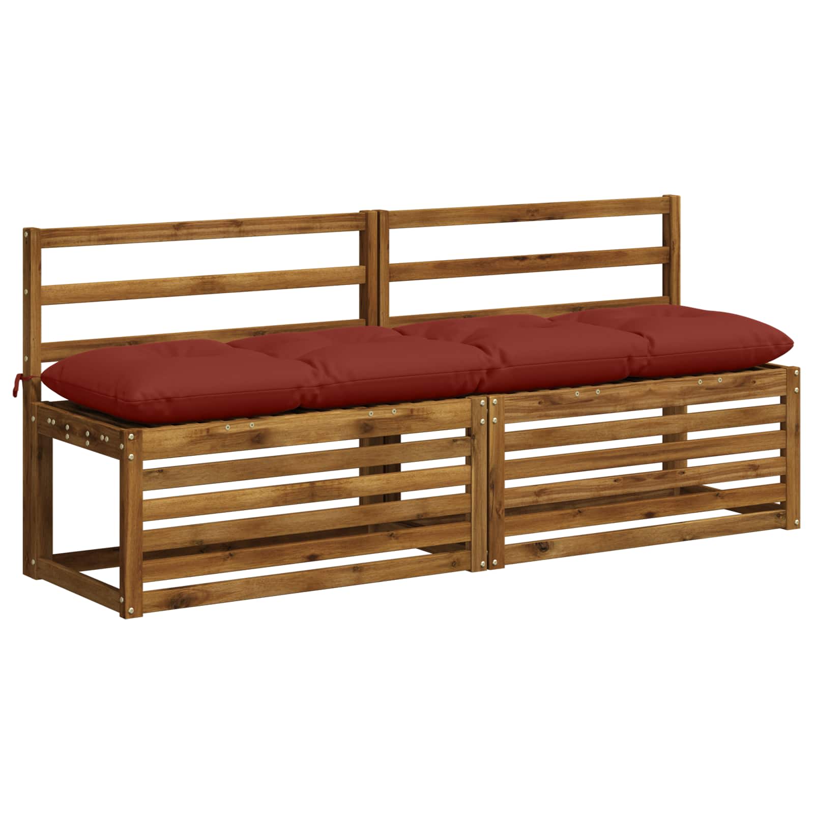 Blazina za klop VIANEN 100% poliester Rdeča 180 x 40 x 12 cm