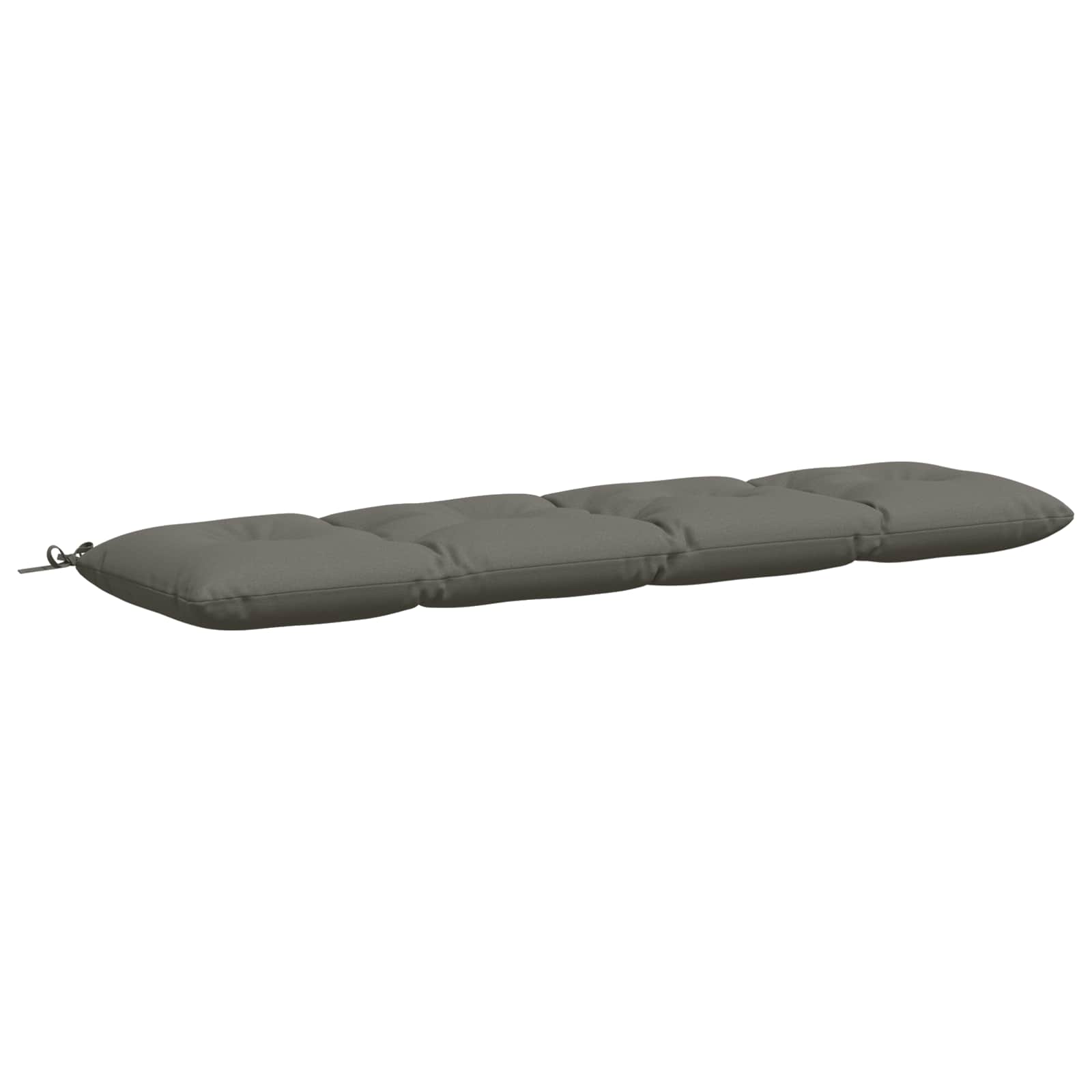 vidaXL Vankúš na lavičku VIANEN 100% polyester Sivá 180 x 40 x 12 cm