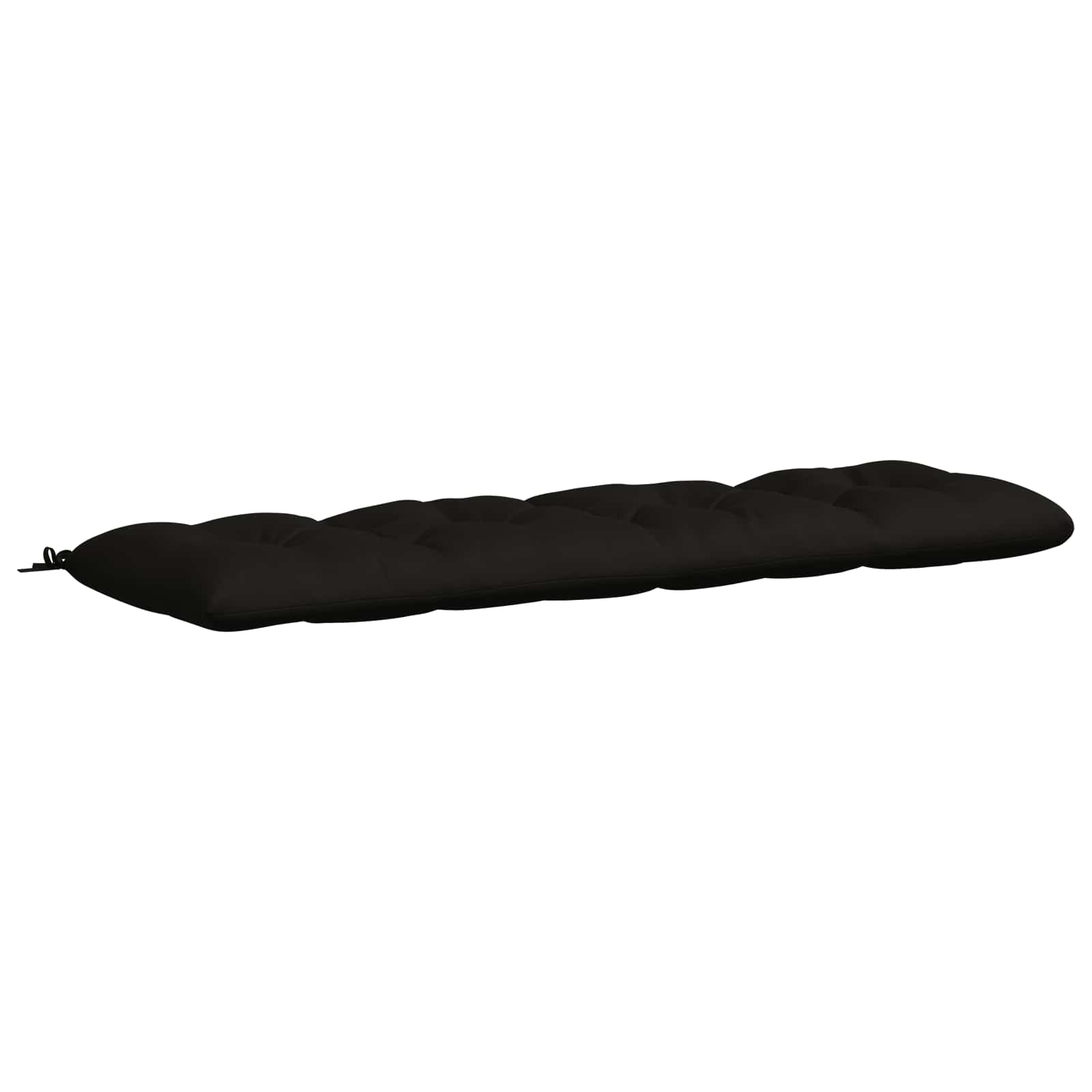 vidaXL Polštář na lavici VIANEN 100% polyester Černá 180 x 50 x 12 cm