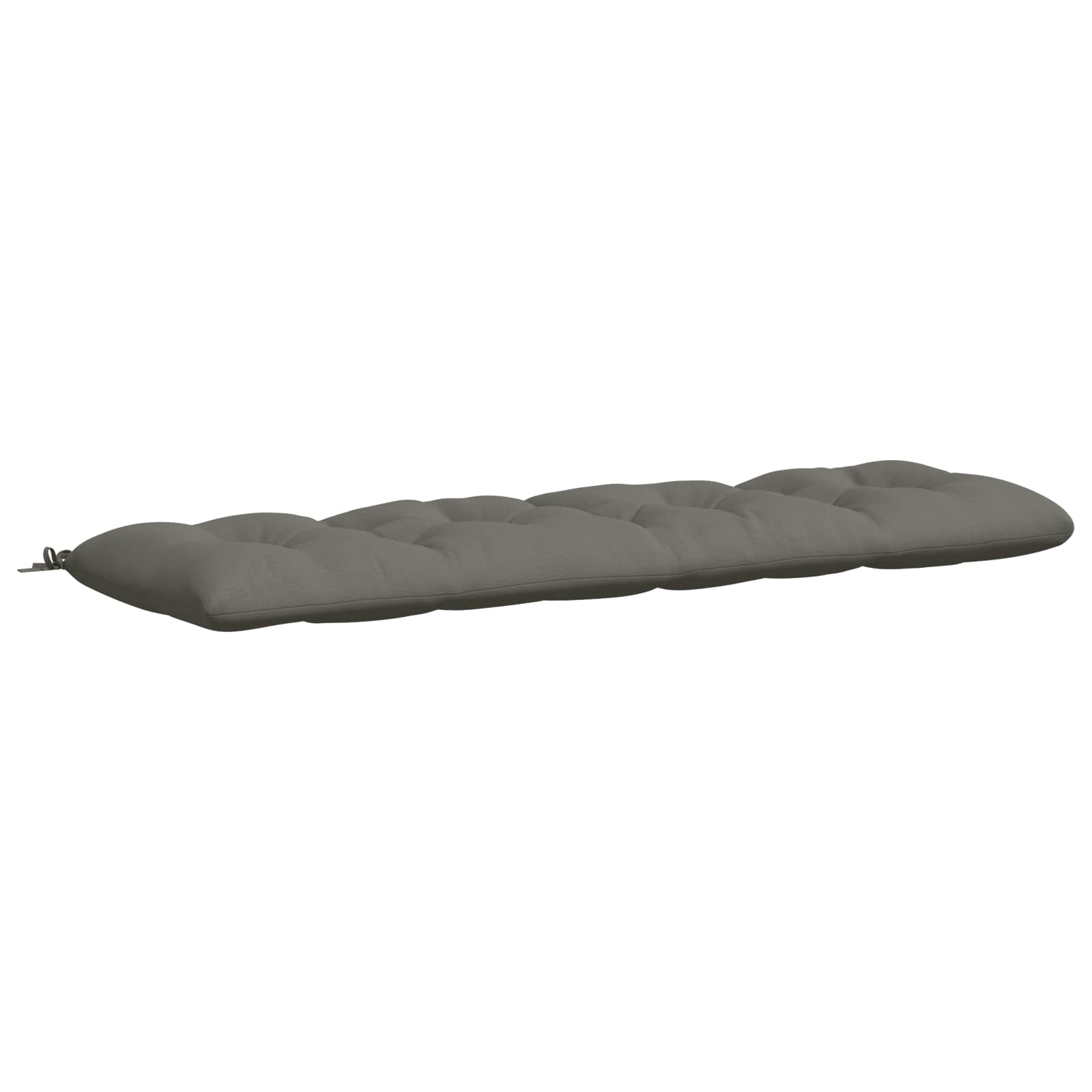 vidaXL Vankúš na lavičku VIANEN 100% polyester Sivá 180 x 50 x 12 cm