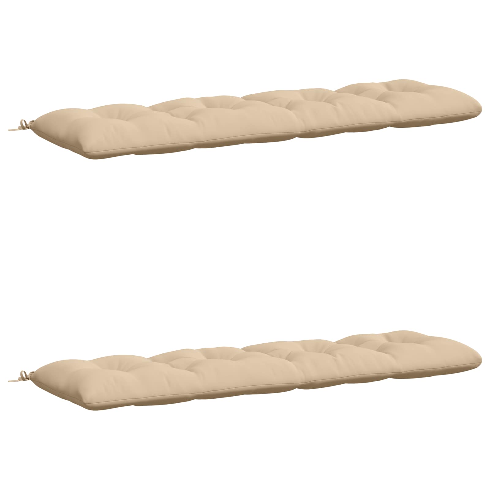 vidaXL Vankúše na lavičku VIANEN 2 ks 100% polyester Krémová
