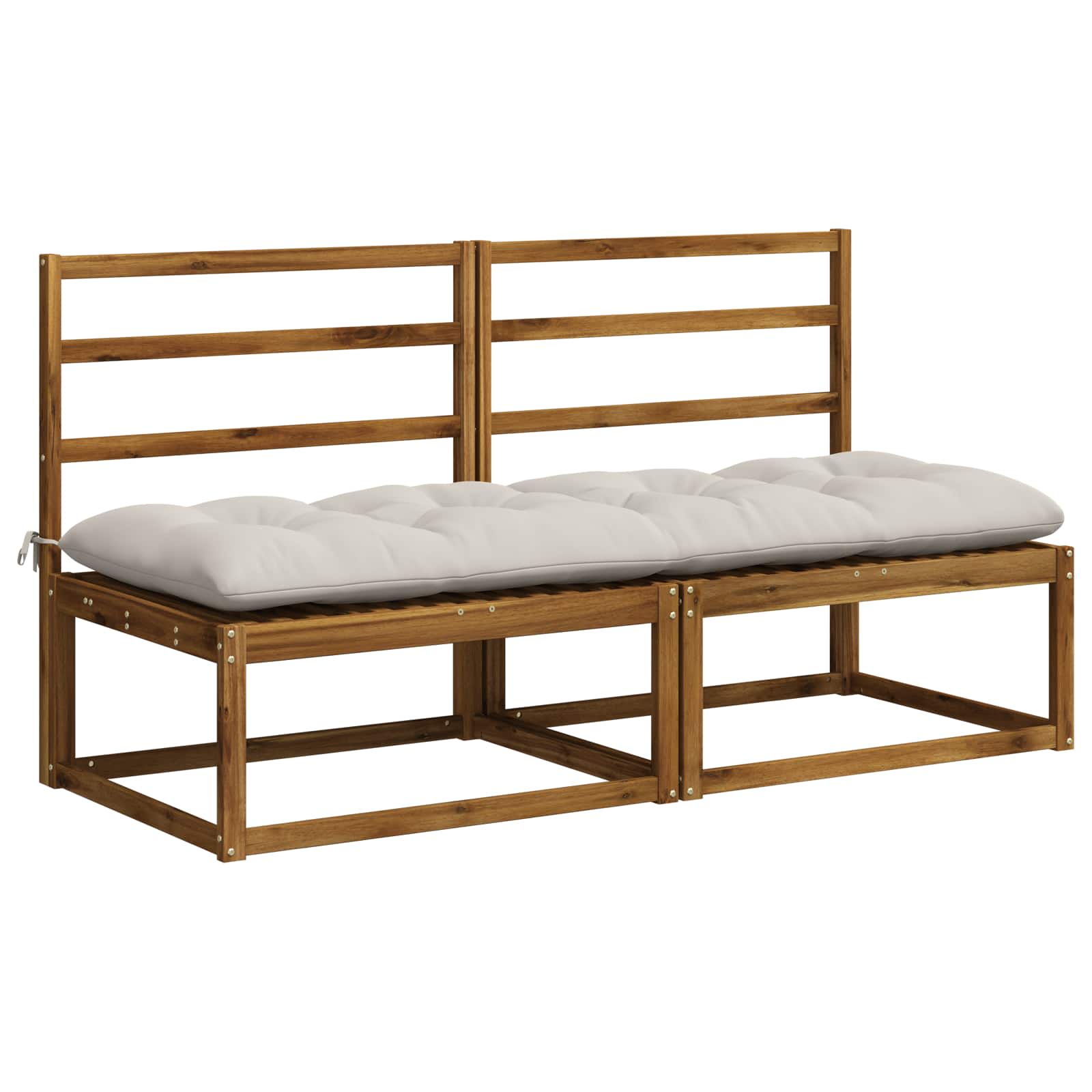 Blazina za klop VIANEN 100% poliester Bela 180 x 60 x 12 cm