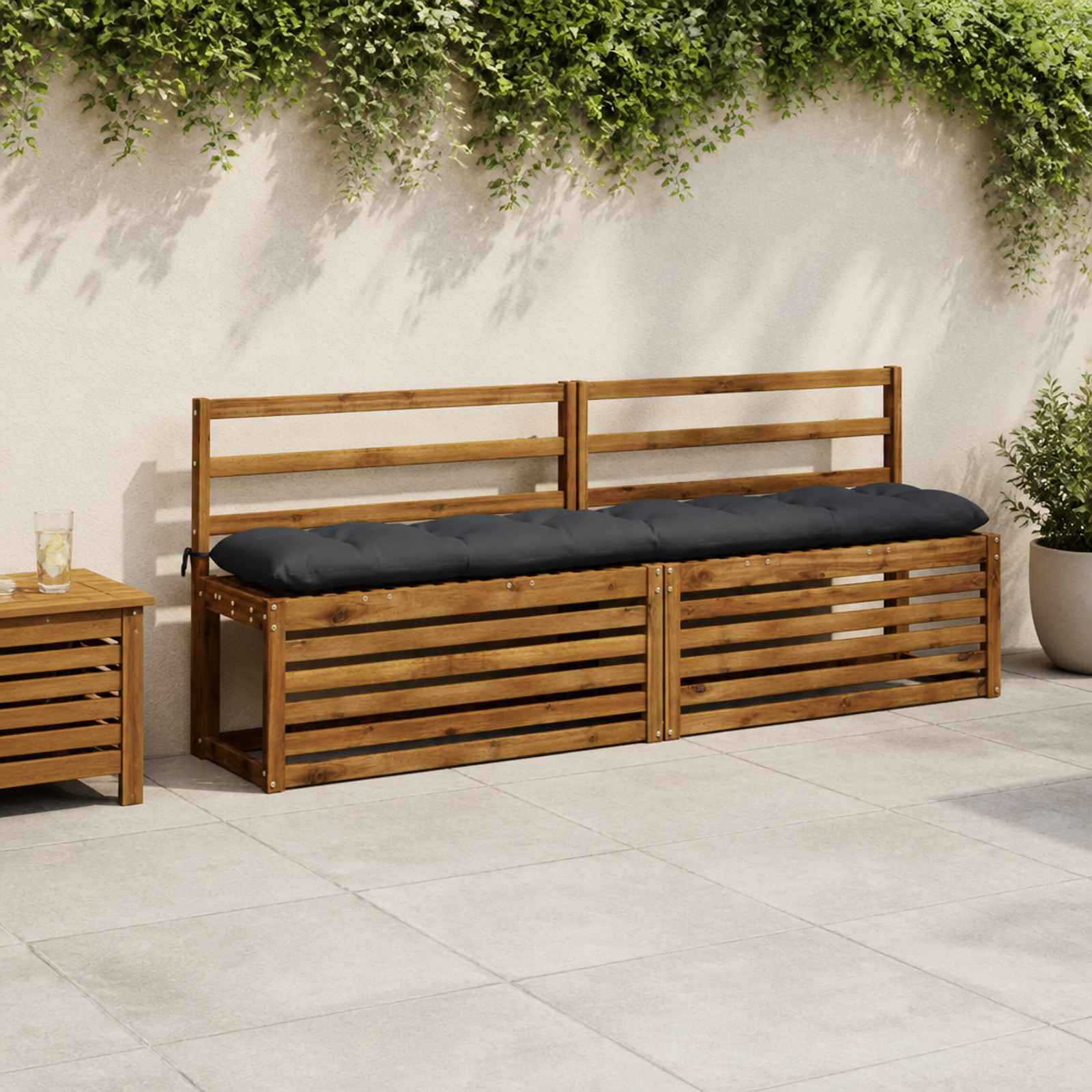 Blazina za klop VIANEN 100% poliester Temno modra
