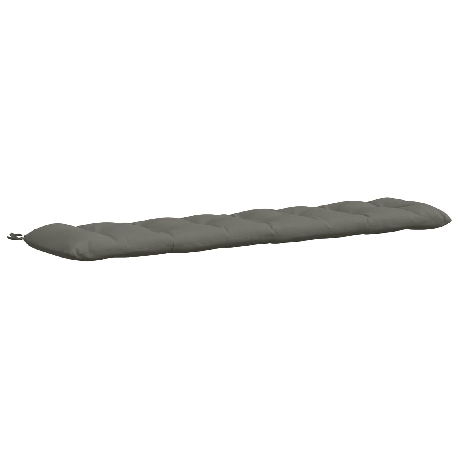 vidaXL Vankúš na lavičku VIANEN 100% polyester Sivá 190 x 40 x 12 cm