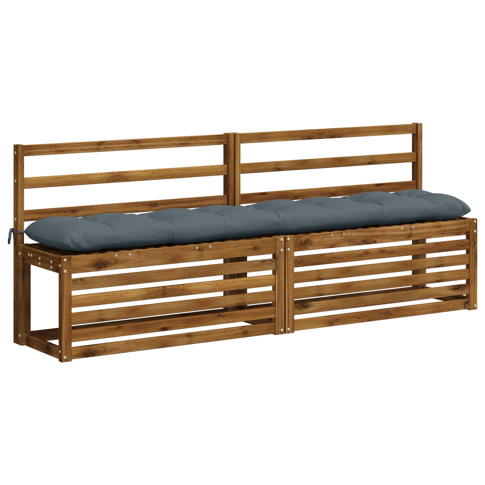 Blazina za klop VIANEN 100% poliester Modra 200 x 30 x 12 cm