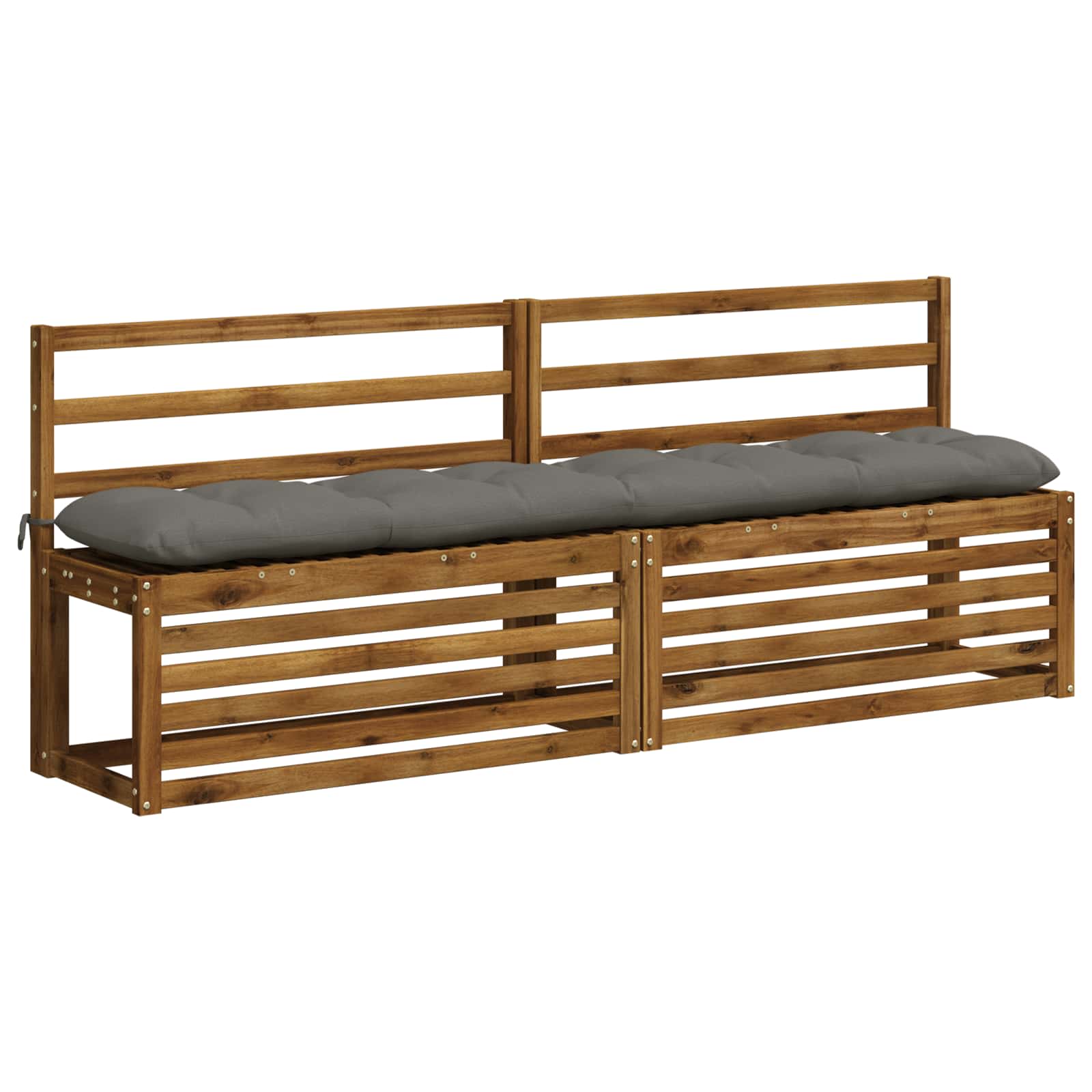 Blazina za klop VIANEN 100% poliester Siva 200 x 30 x 12 cm