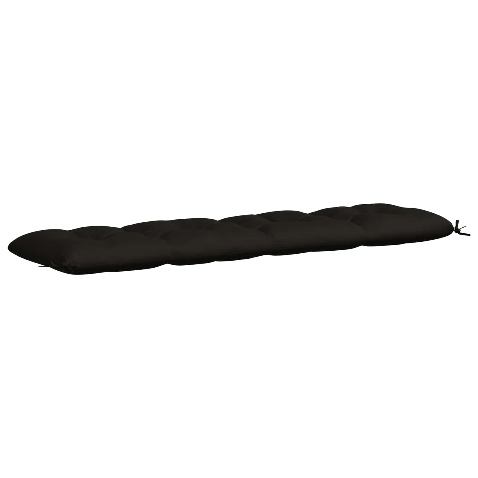 Blazina za klop VIANEN 100% poliester Črna 200 x 50 x 12 cm